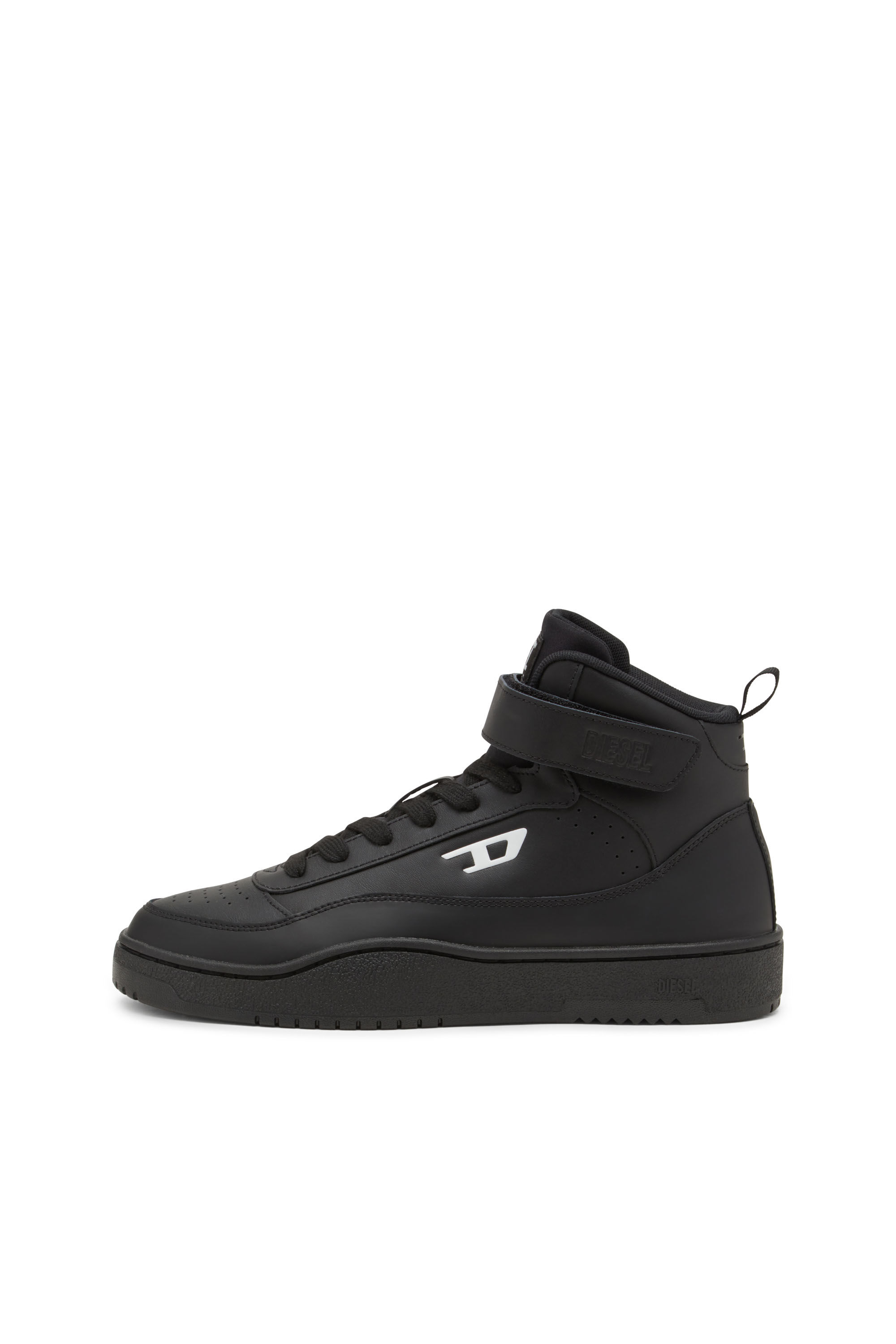 Men's S-Tracker-D-Mid top sneaker | Black | Diesel Men's S-Tracker-D-Mid top sneaker | Black | Diesel