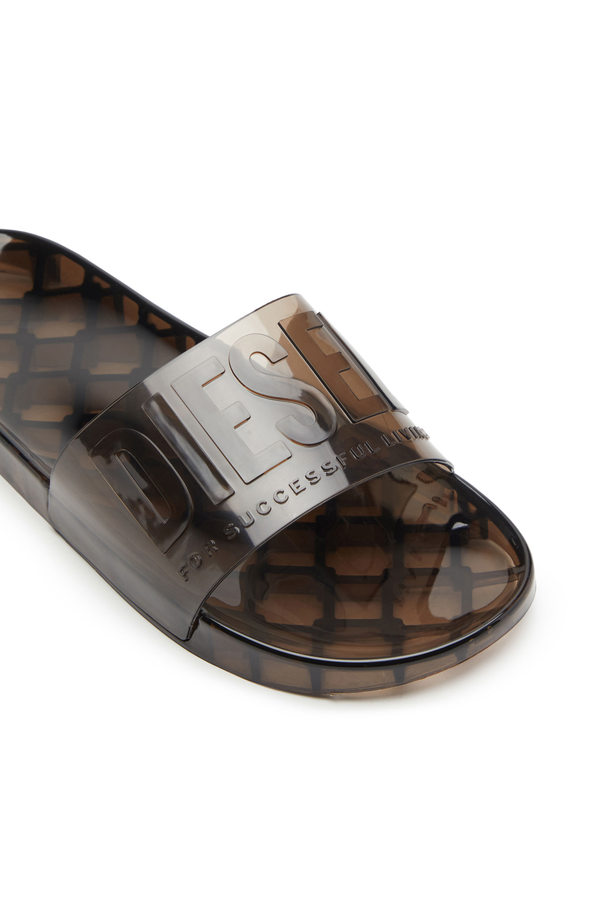 SA-KARAIBI GL X Woman: Pool slides in clear PVC | Diesel