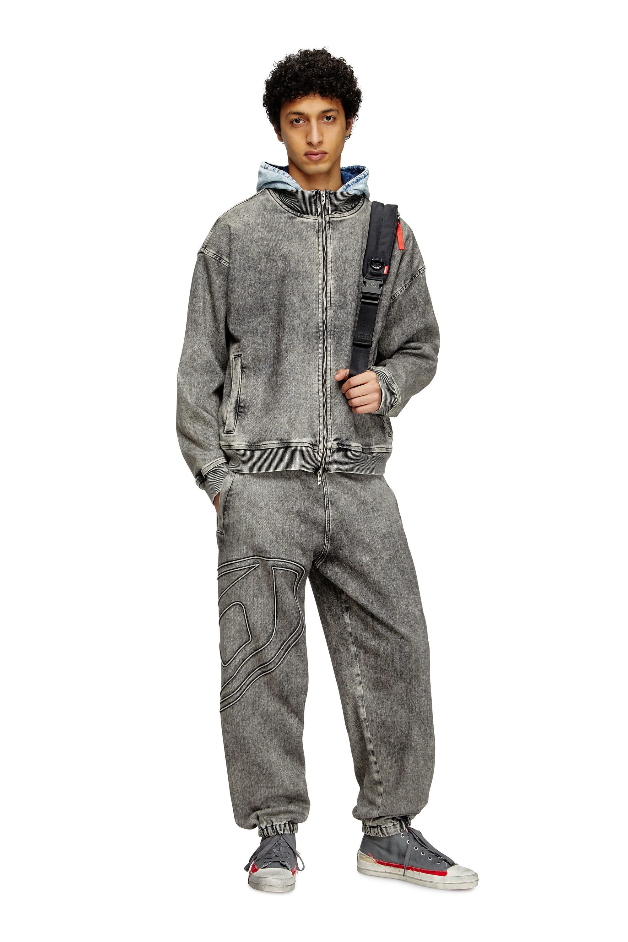 デニム・ジーパン DIESEL slim d-pint track denim 0abda Women's Slim Jeans | Black/Dark grey | Diesel D-Pint Track Denim