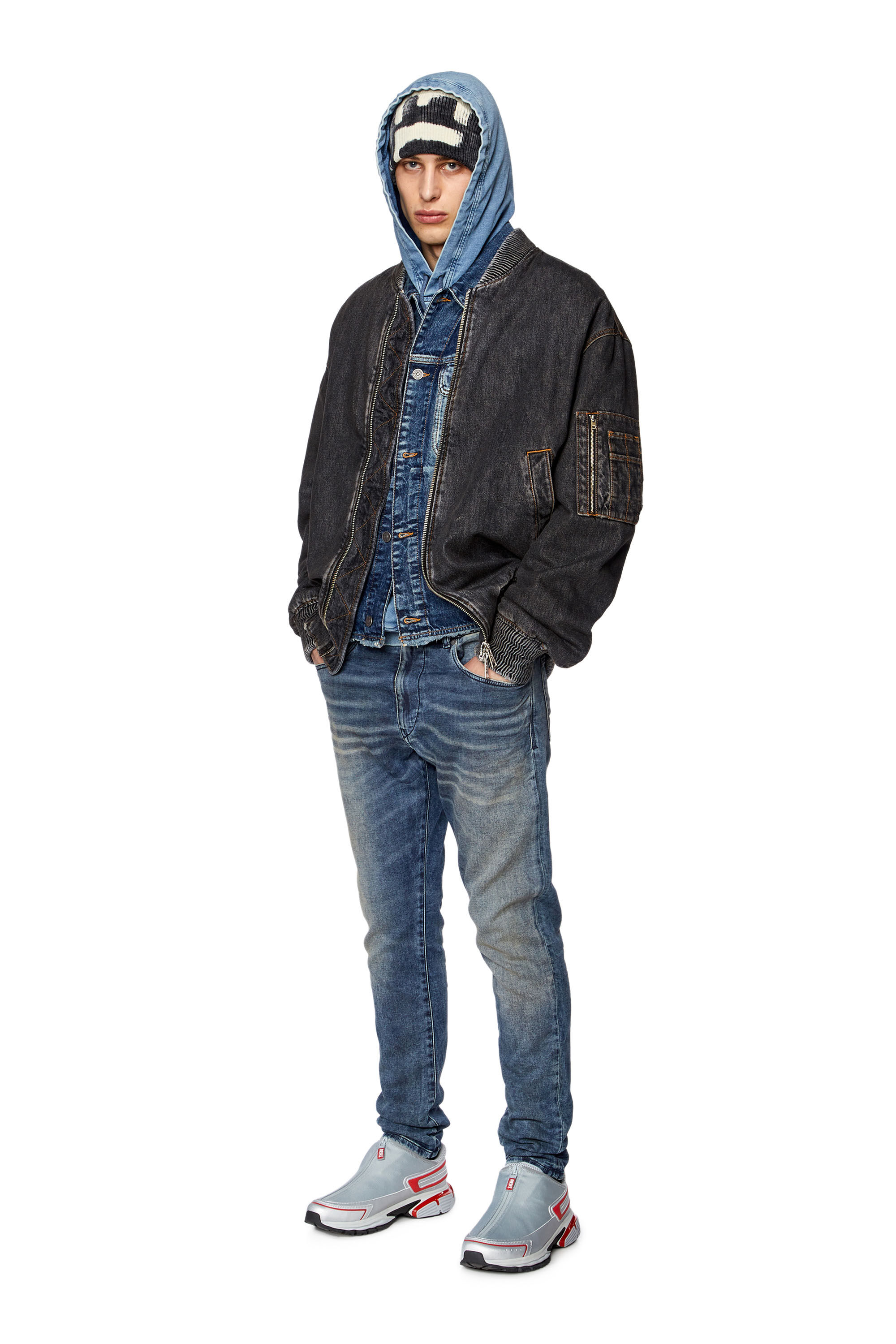 Men's Trucker jacket with cut-off waist | D-BARCY-S Diesel