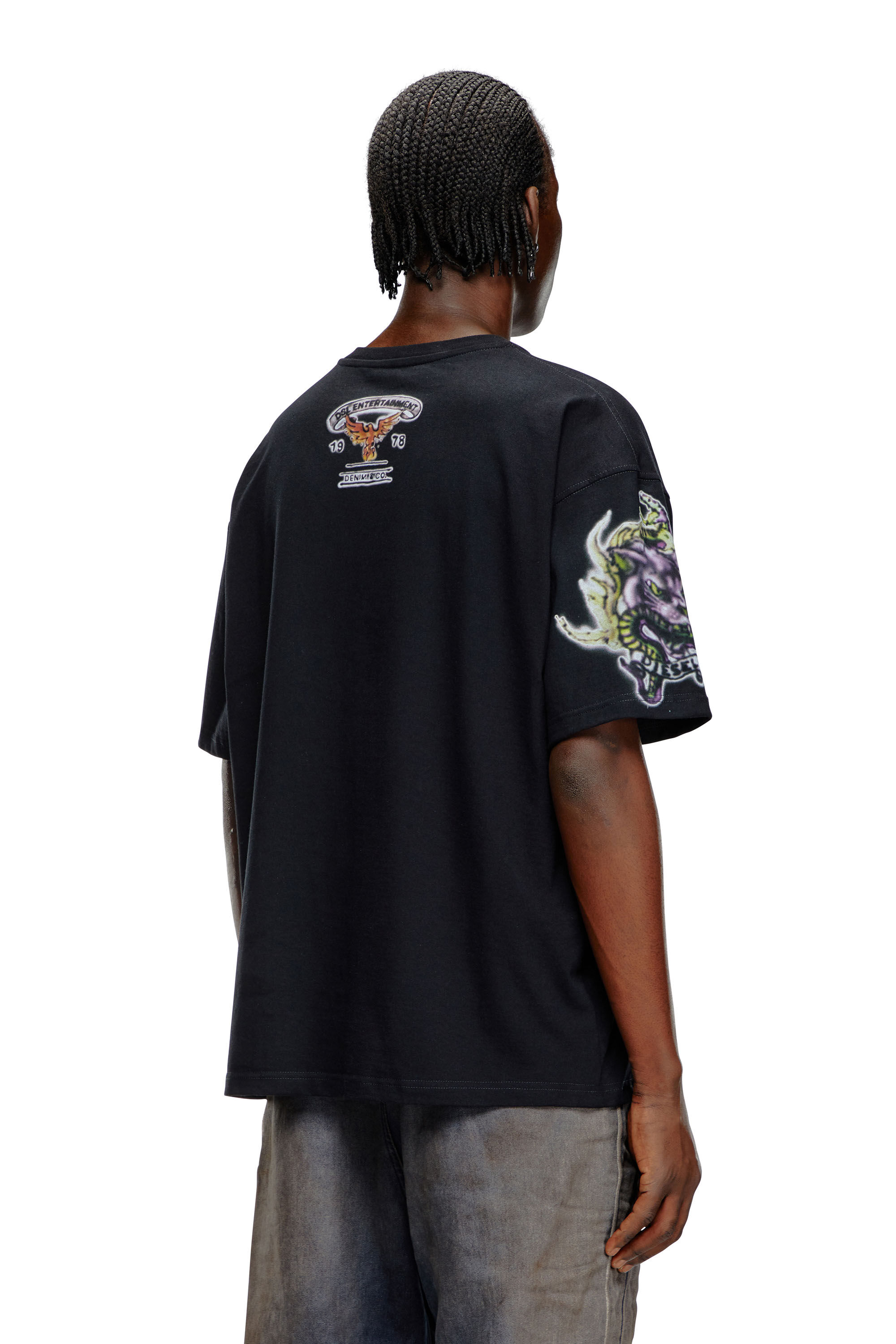 THEREDTHREAD / ザレッドスレッド】S blur symbol t-shirt cropped