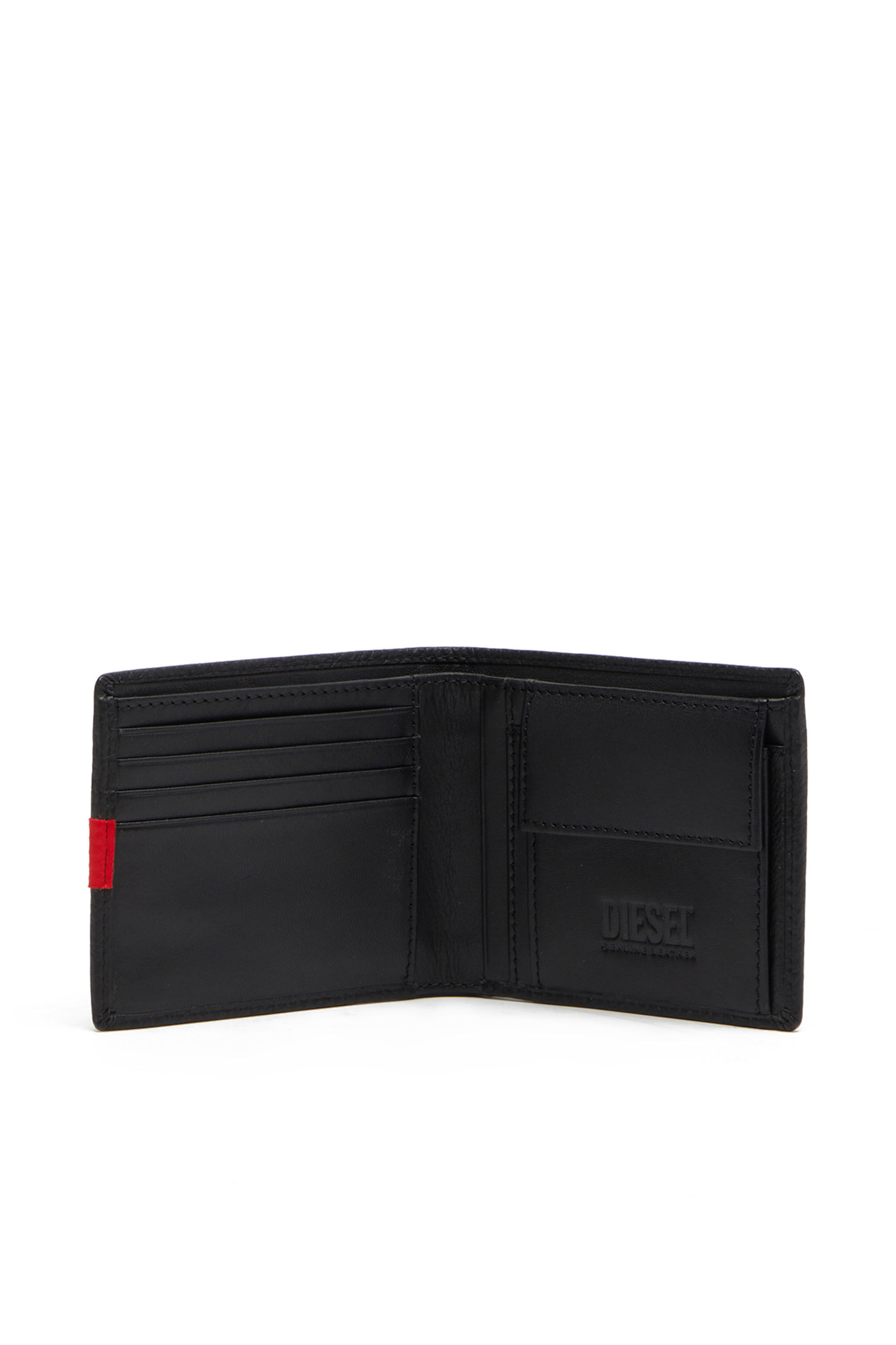 BI-FOLD COIN S Man: Bi-fold wallet in grainy leather | Diesel