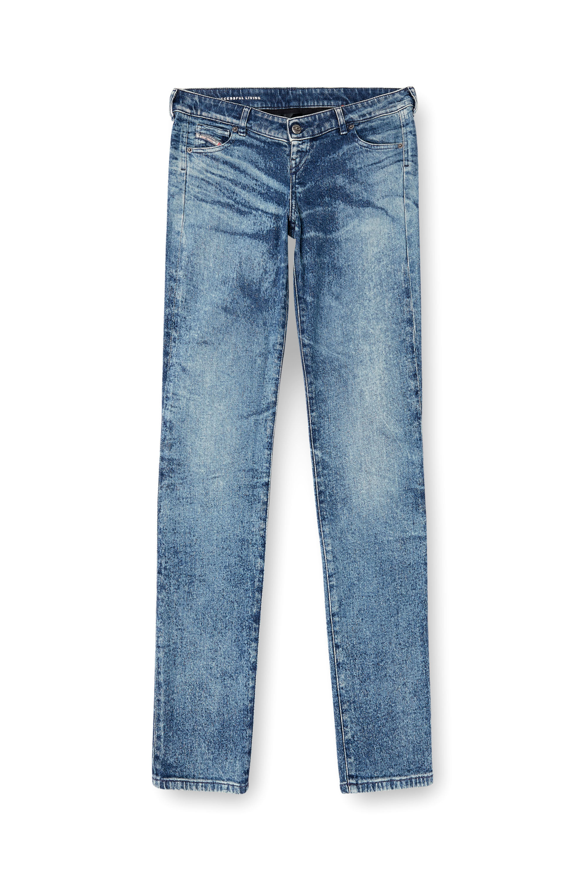 Diesel - Regular Jeans D-Waisty 007DI Mujer, Azul medio - 2