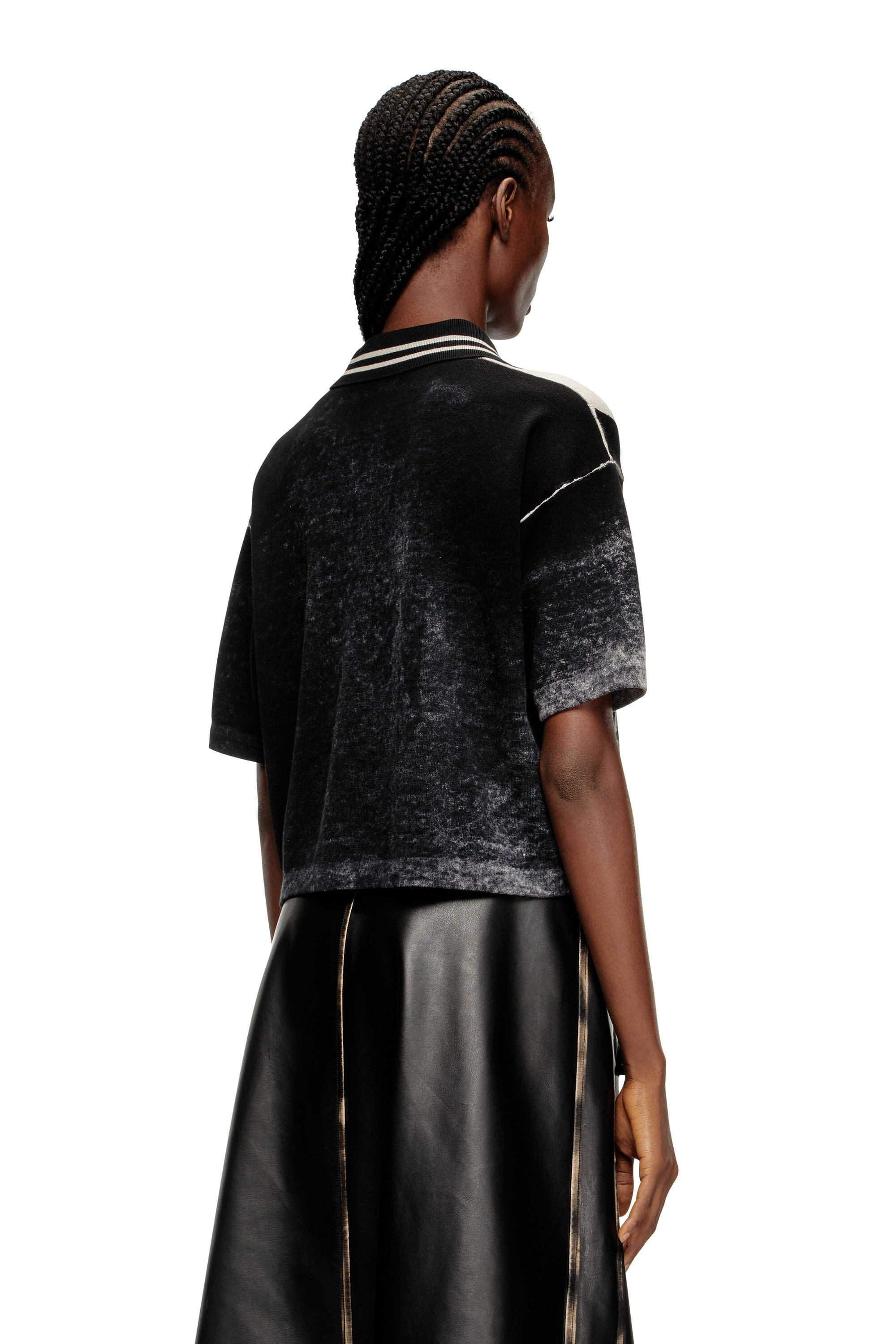 Miu Miu Miu Miu Applique Embroidered Logo White Polo