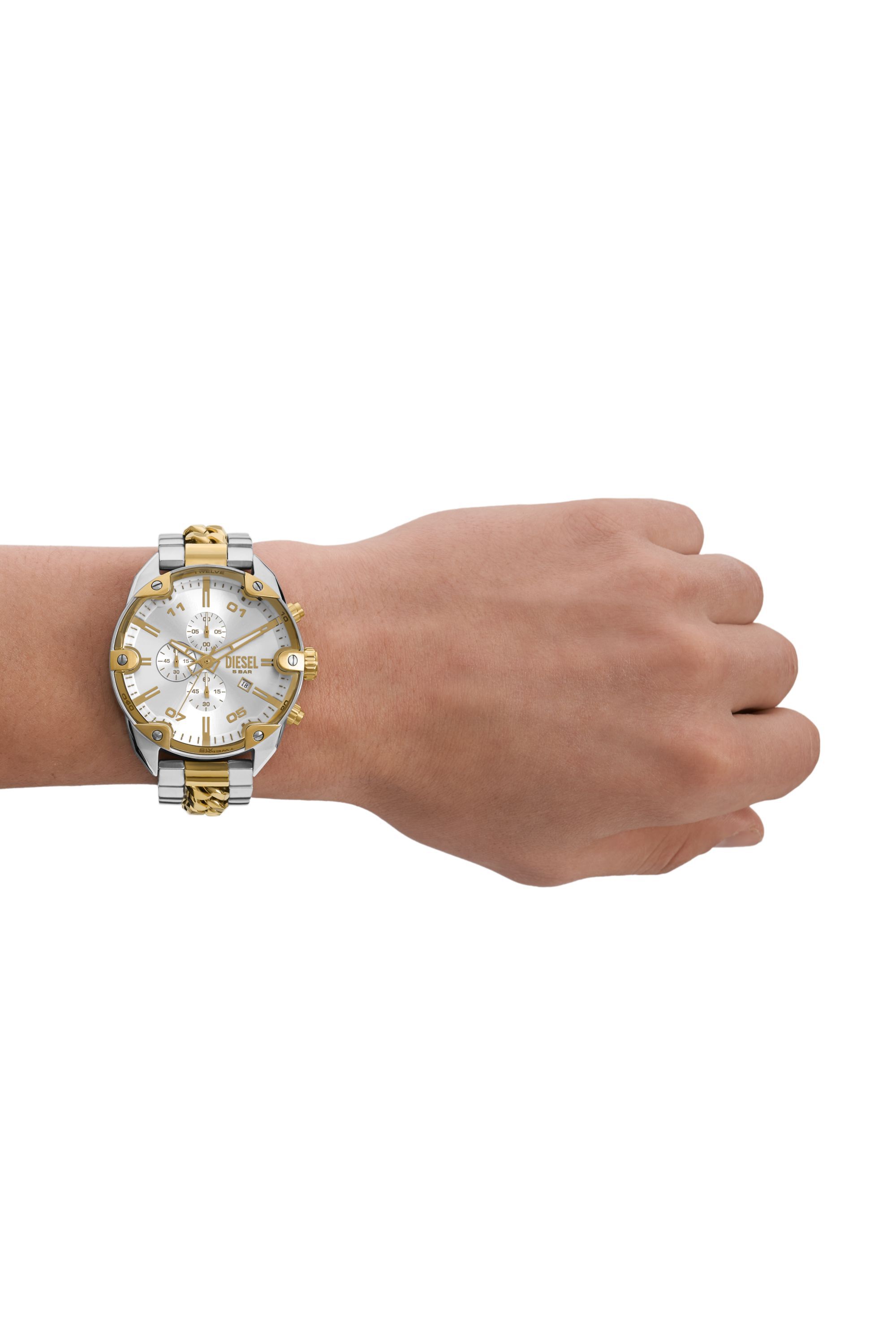 Men's Spiked Stainless Steel Watch | Silver | Diesel