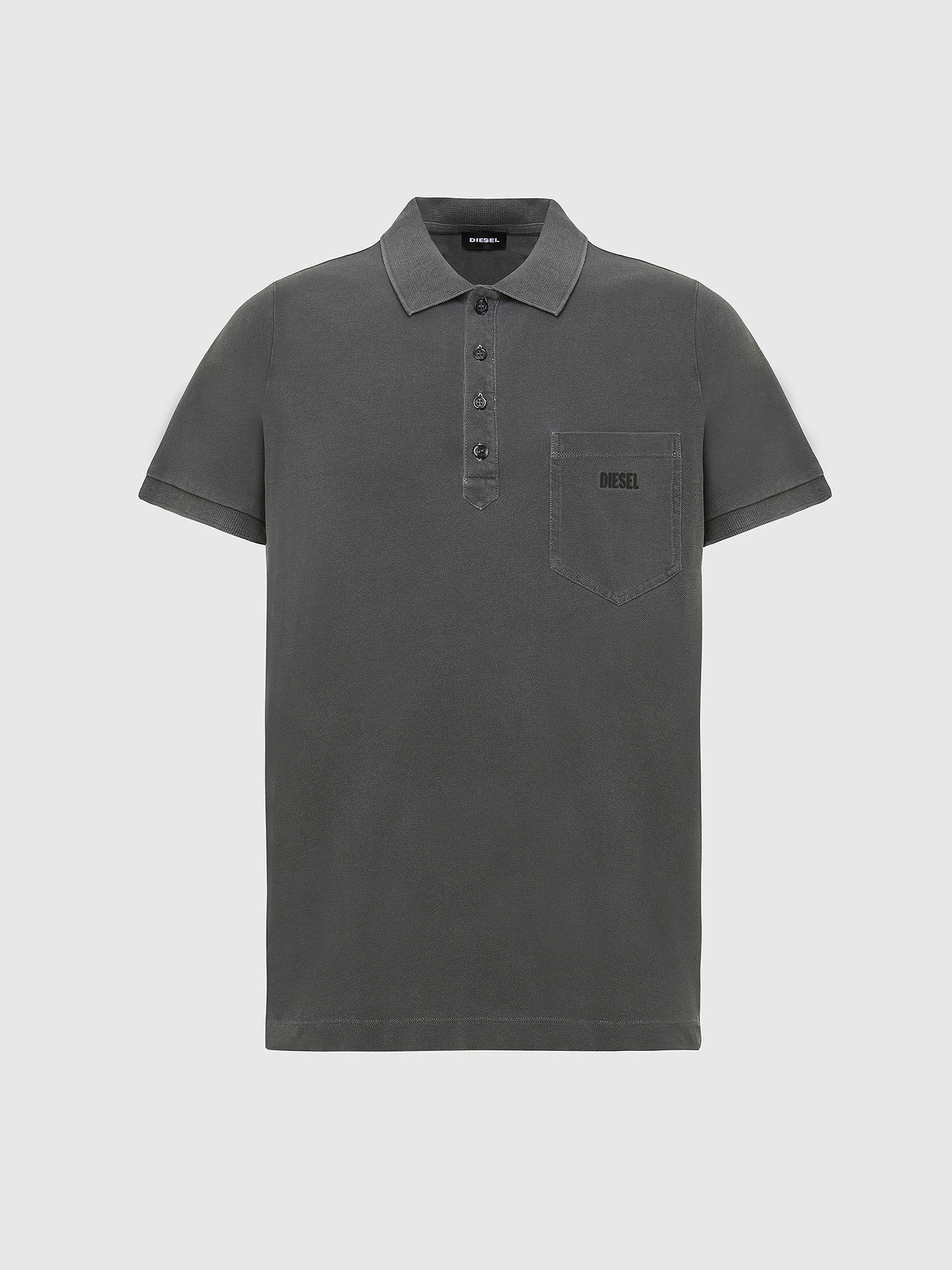 T-KAL-2 Man: Acid-wash polo shirt | Diesel