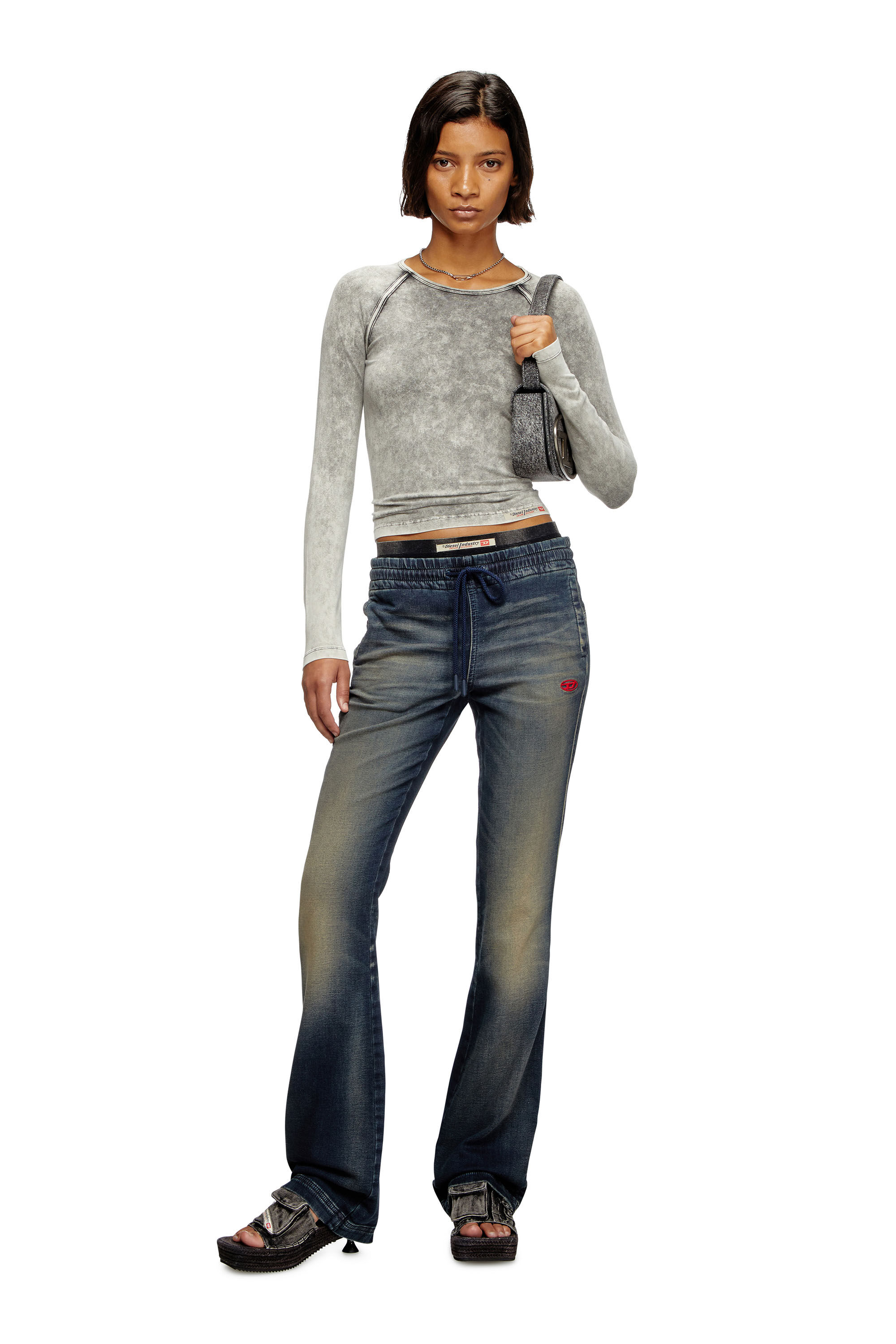 DIESEL ◆Bootcut And Flare 2069 D-Ebbey Joggjeans 068lz Women's Bootcut Jeans | Dark Blue | Diesel 2069 D-Ebbey