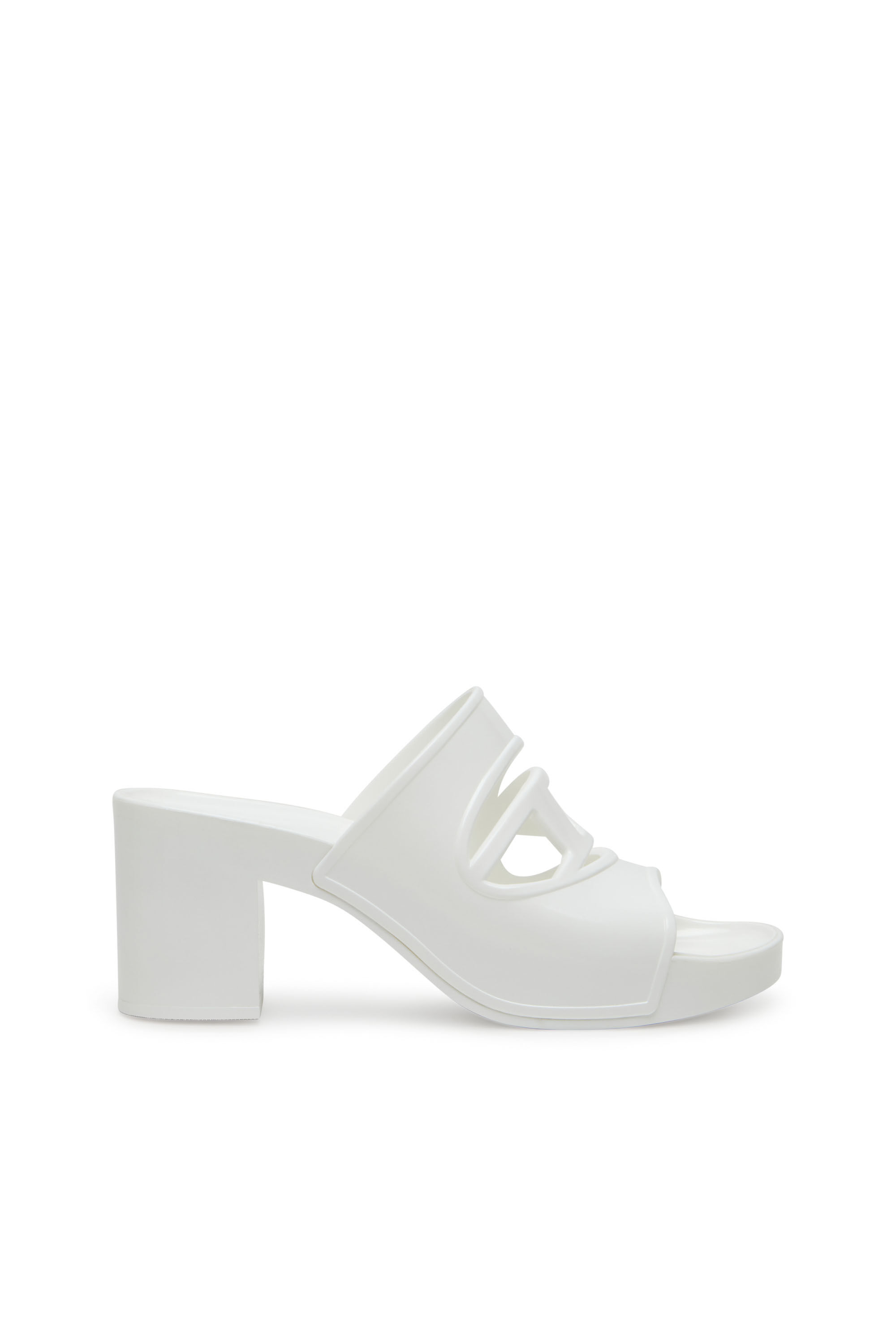 納得できる割引 slides rubber Sa-Bonnie-Heeled Women's with logo cut-out フルーツ・果実