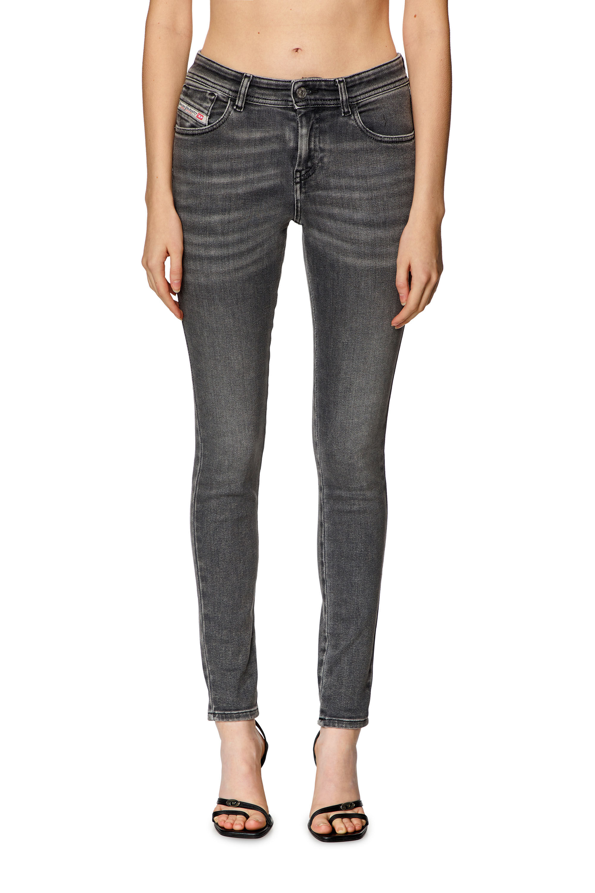 Diesel Skinny Jeans 2017 Slandy 09H86 Womens Black Jeans