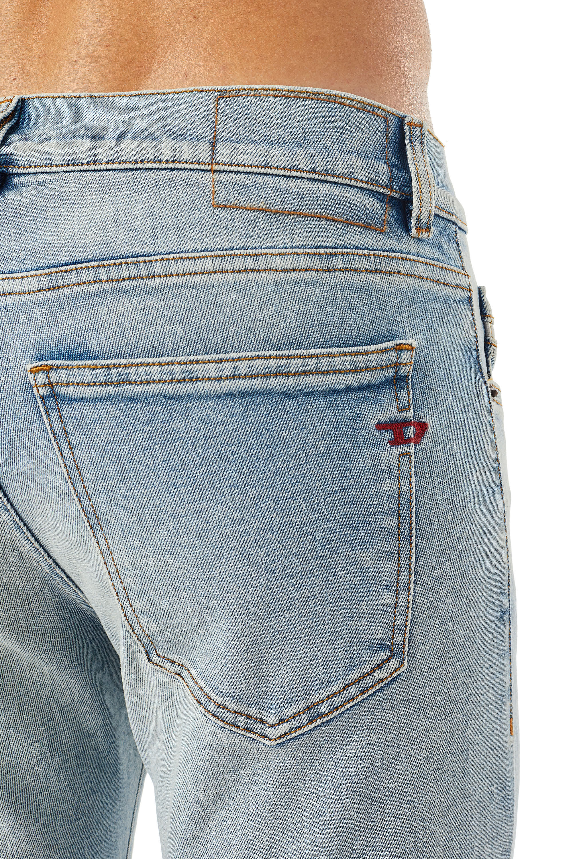 Diesel - Slim Jeans 2019 D-Strukt 09C08, Light Blue - Image 6