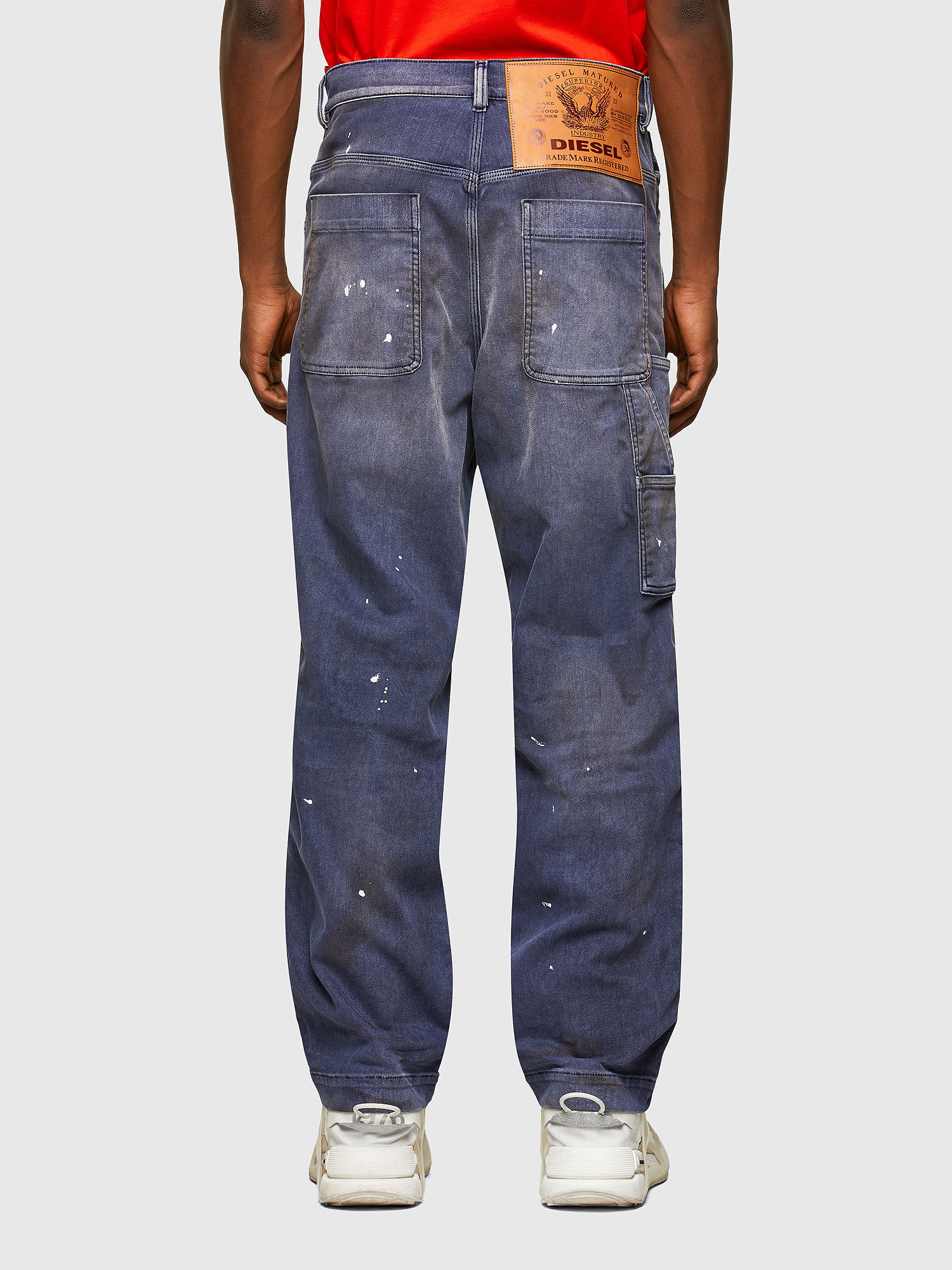 Diesel - D-Franky 009MC Straight Jeans, Medium Blue - Image 3