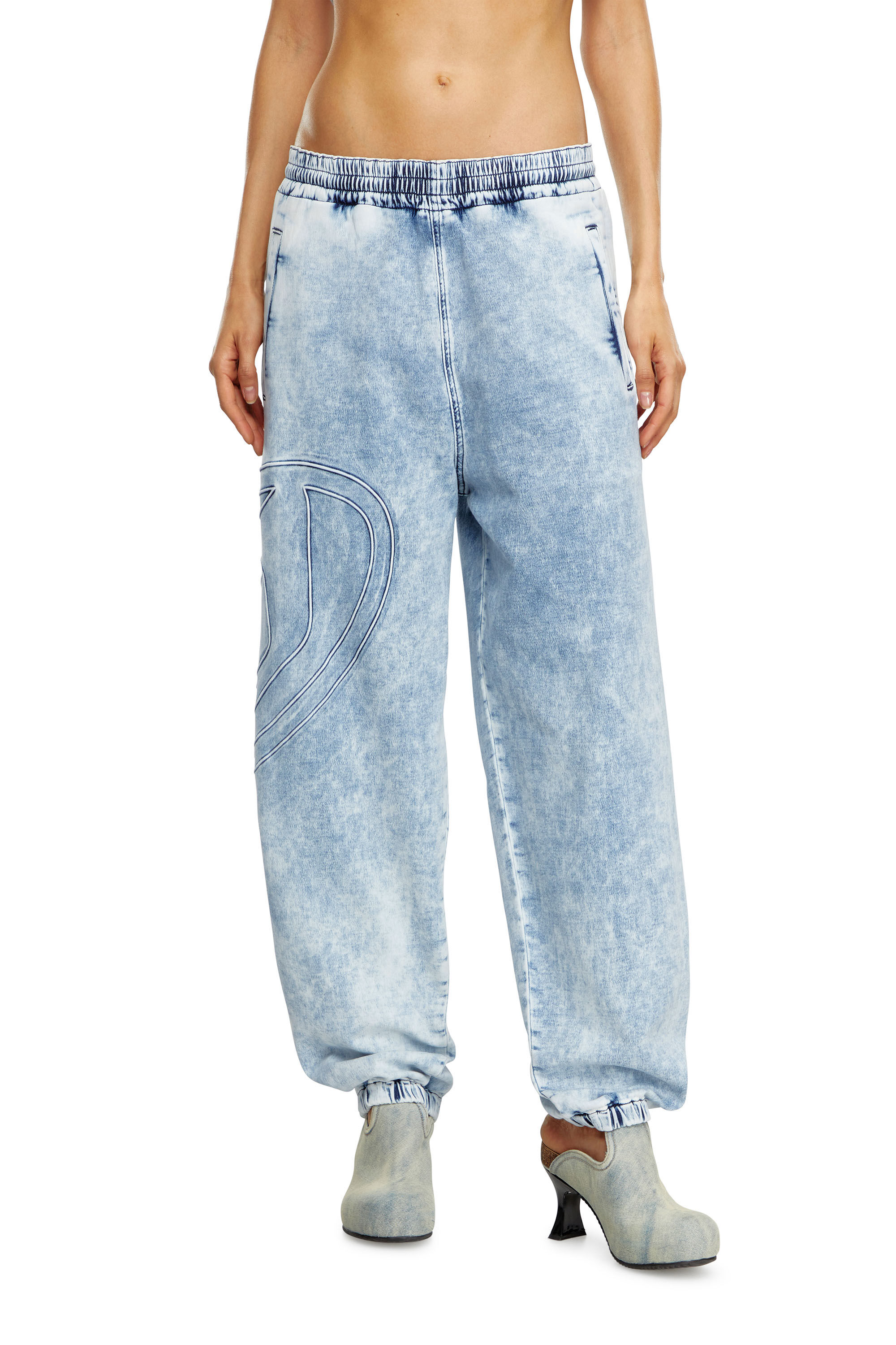 Women's Slim Jeans | Light Blue | Diesel D-Labb Track denim