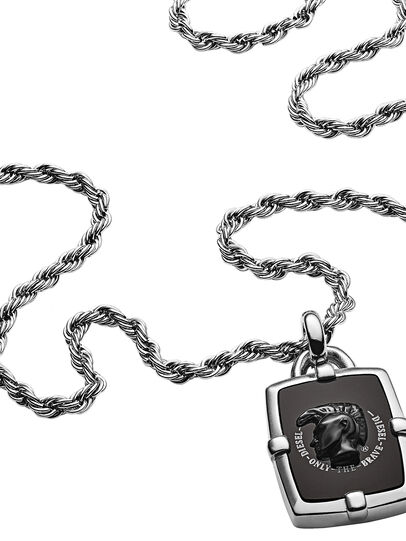 DX1174, Silver/Black Diesel - DX1174, Silver/Black - Necklaces - Image 1