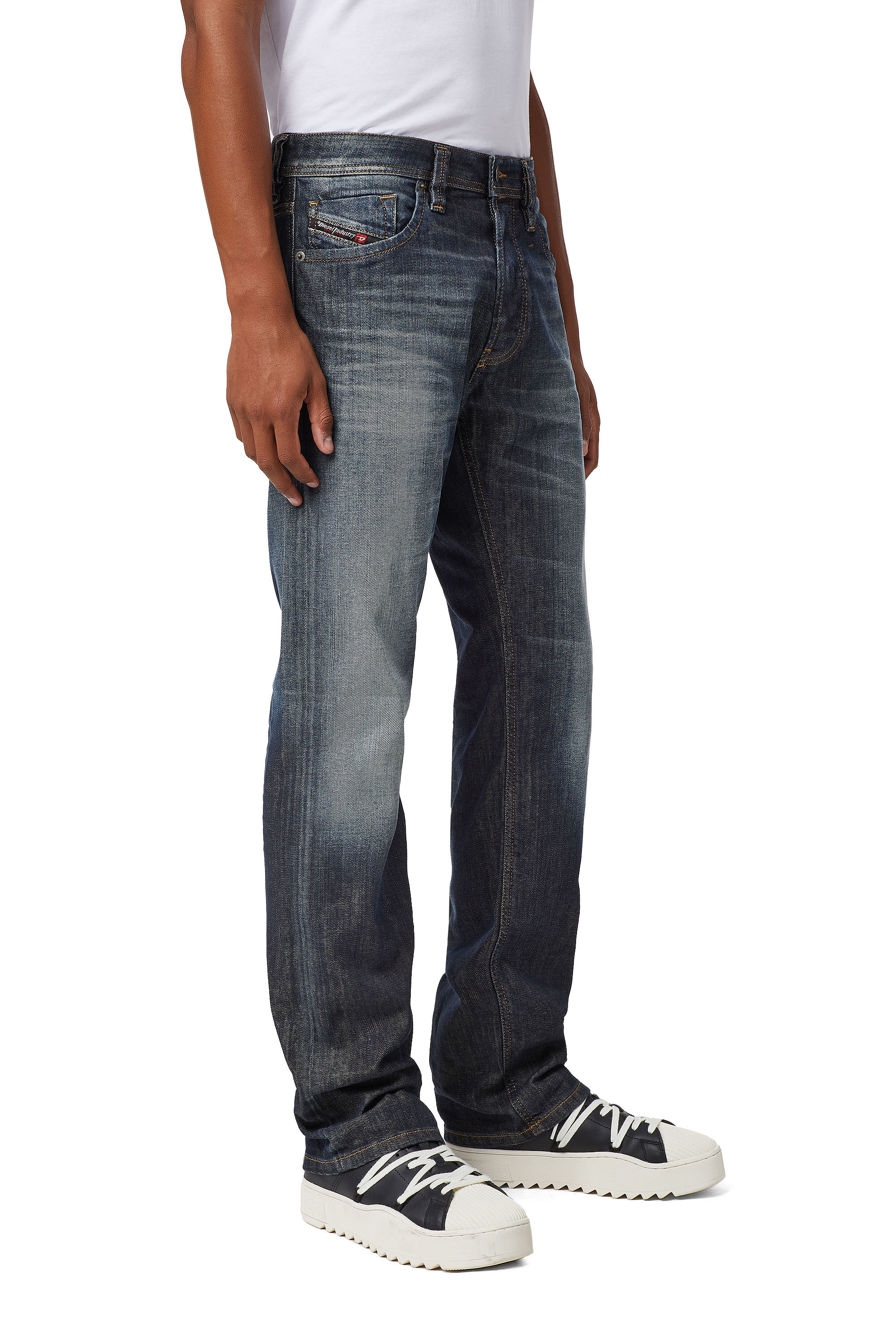Diesel - Larkee Straight Jeans 009EP, Dark Blue - Image 5