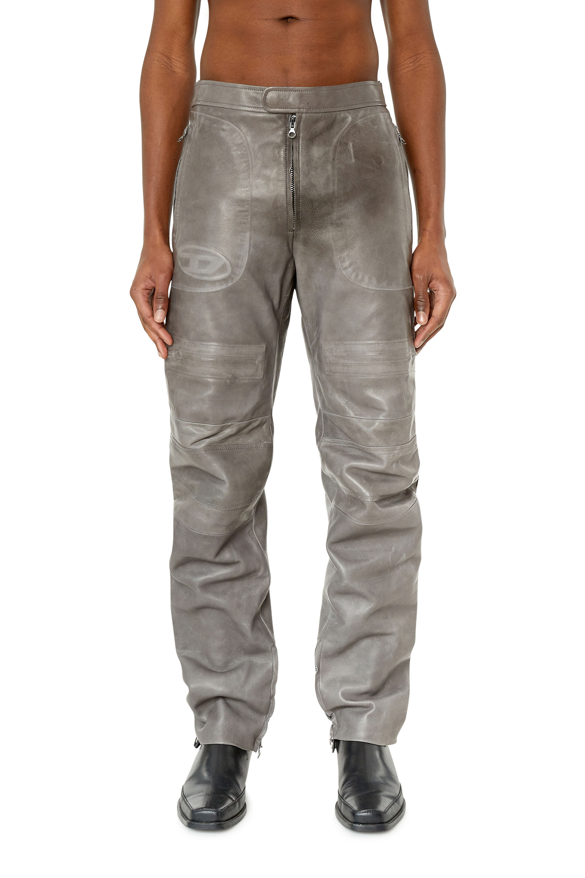 P JOSHY Man Pants in bonded leather Diesel