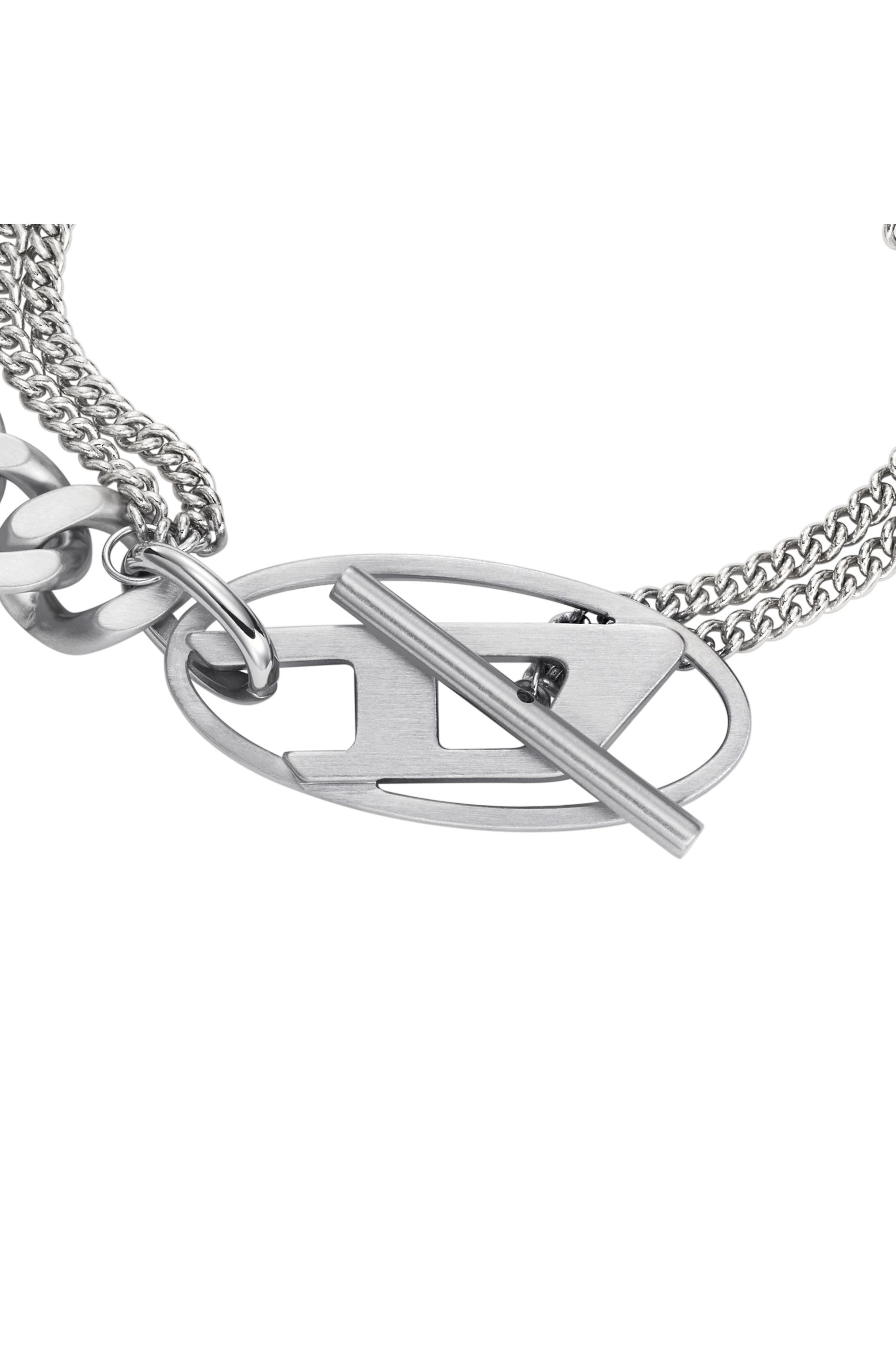 【DIESEL】Dx1550040 Jewel Women's Stainless Steel Chain Bracelet | Silver | Diesel