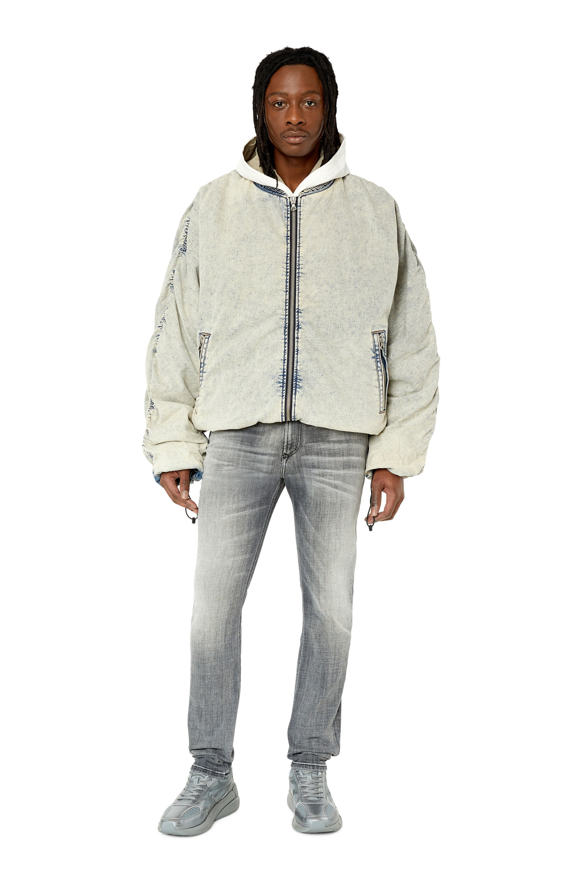 Diesel hooded bomber jacket on sale
