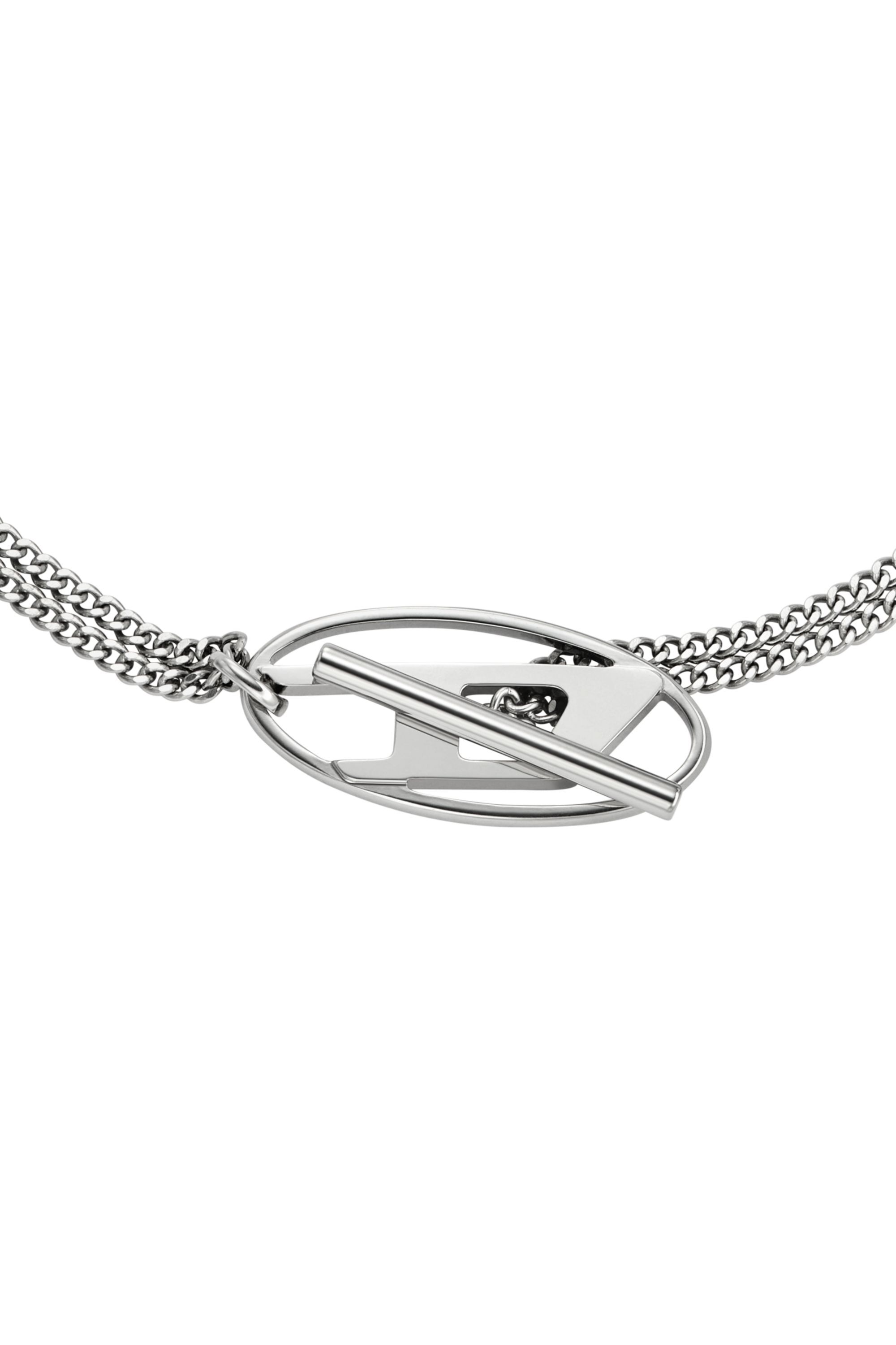Diesel - DX1534040, Collar de cadena de acero inoxidable Unisex in Plateado - 2