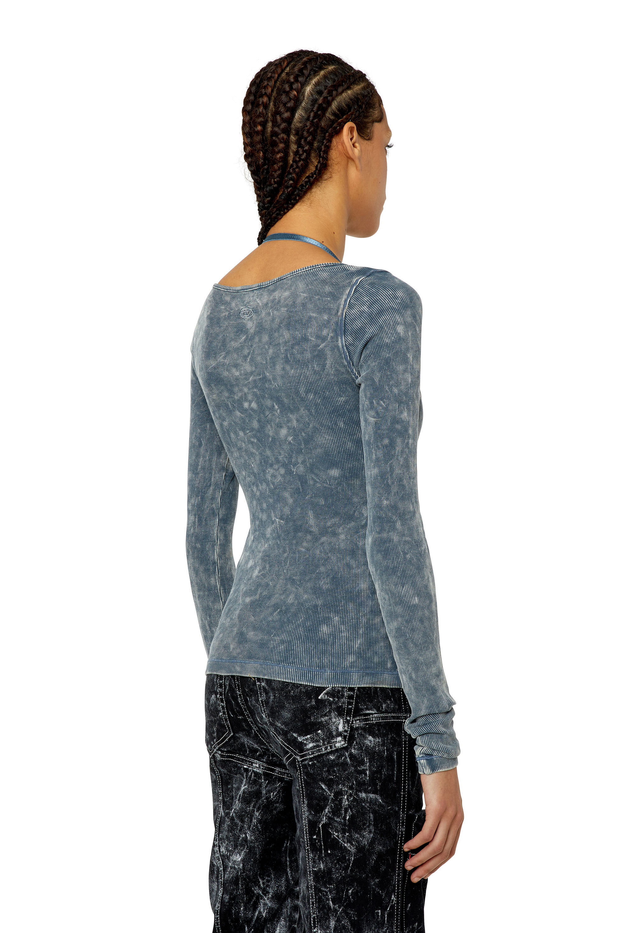 T-ANALIE Woman: Long-sleeve top with lace bra | Diesel