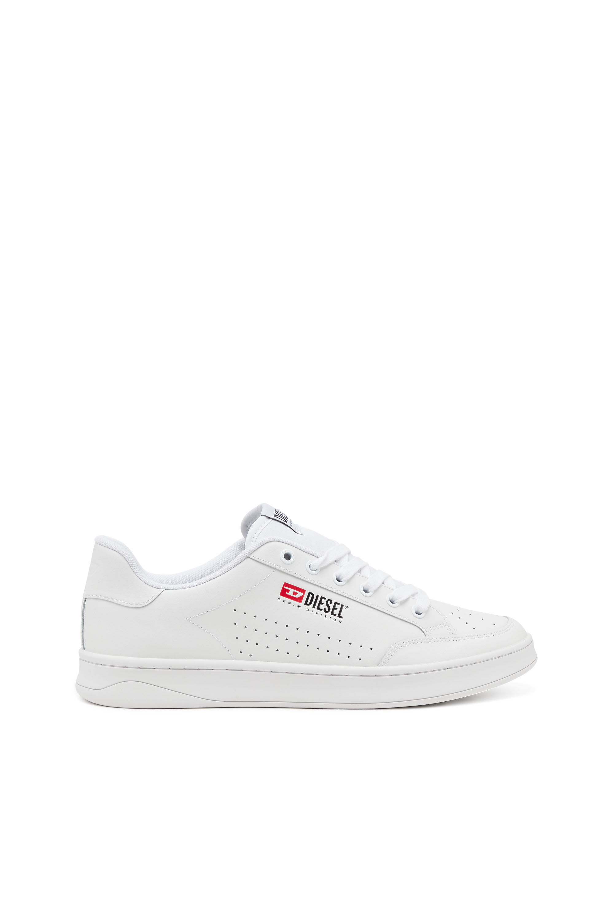 【大人気】DIESEL S Athene Vtg ロゴスニーカー Men's S-Athene-Low-top sneakers in leather and nylon | White