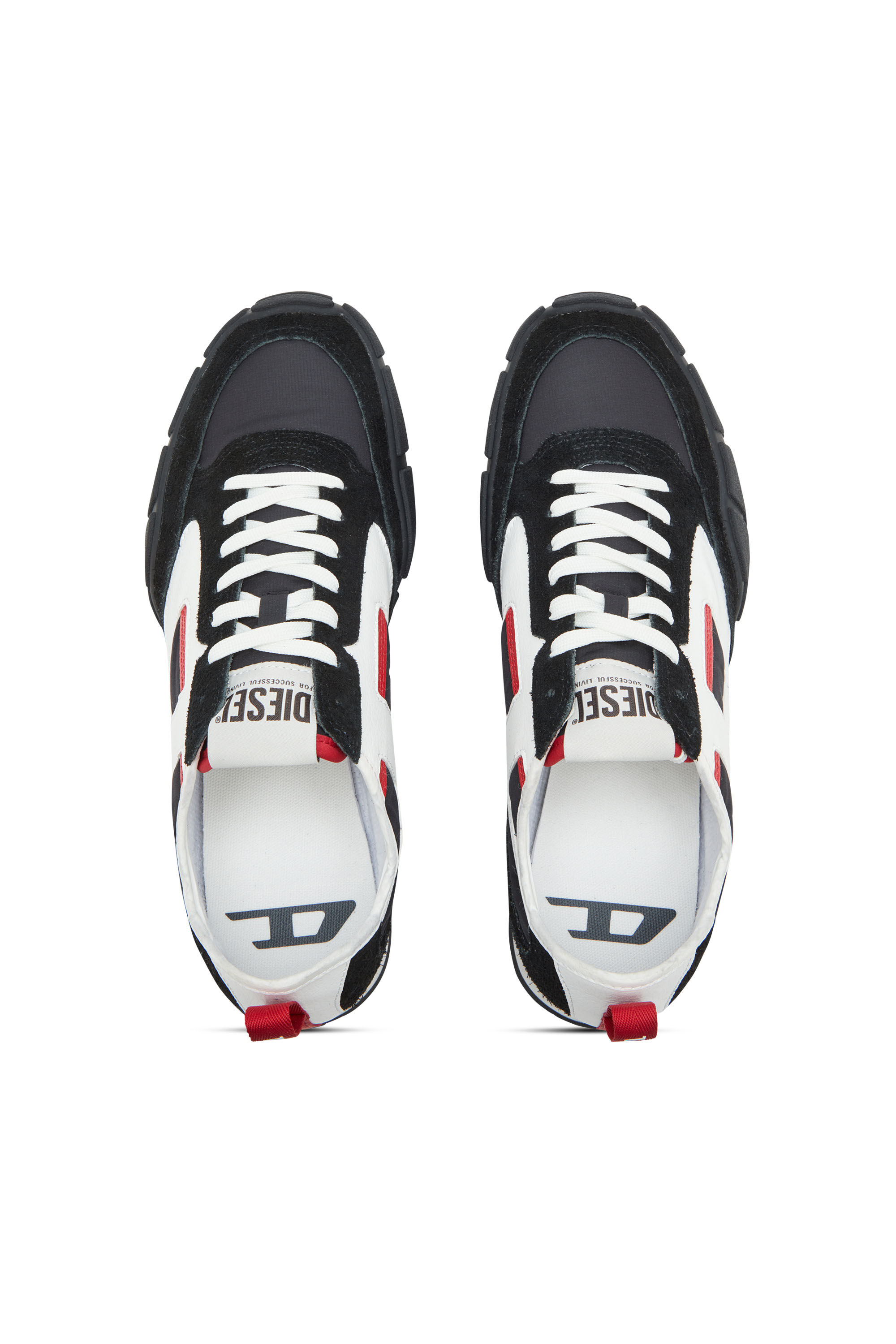 Diesel - S-PAGODHA LOW, Deportivas de piel, gamuza y ripstop Hombre in ToBeDefined - 4
