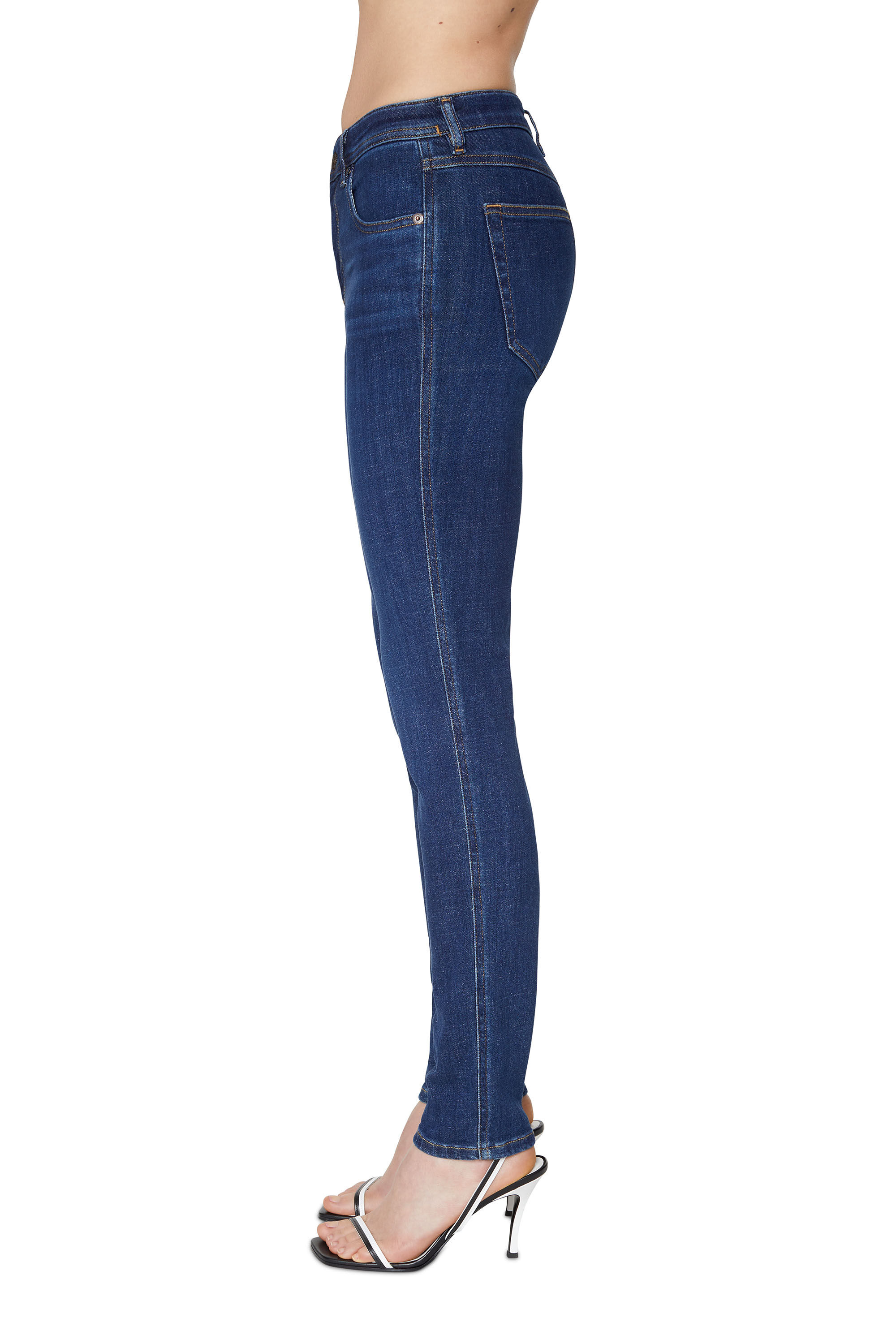 Diesel - Skinny Jeans 2015 Babhila 09C58, Azul Oscuro - Image 6