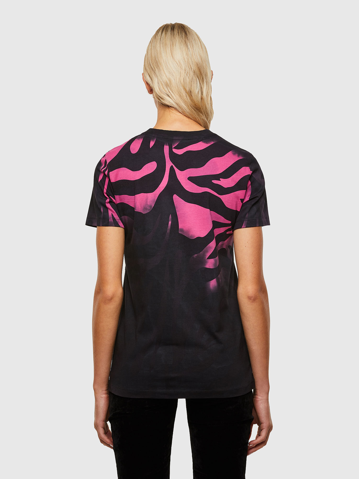 Diesel - T-SILY-R3, Negro/Rosa - Image 4