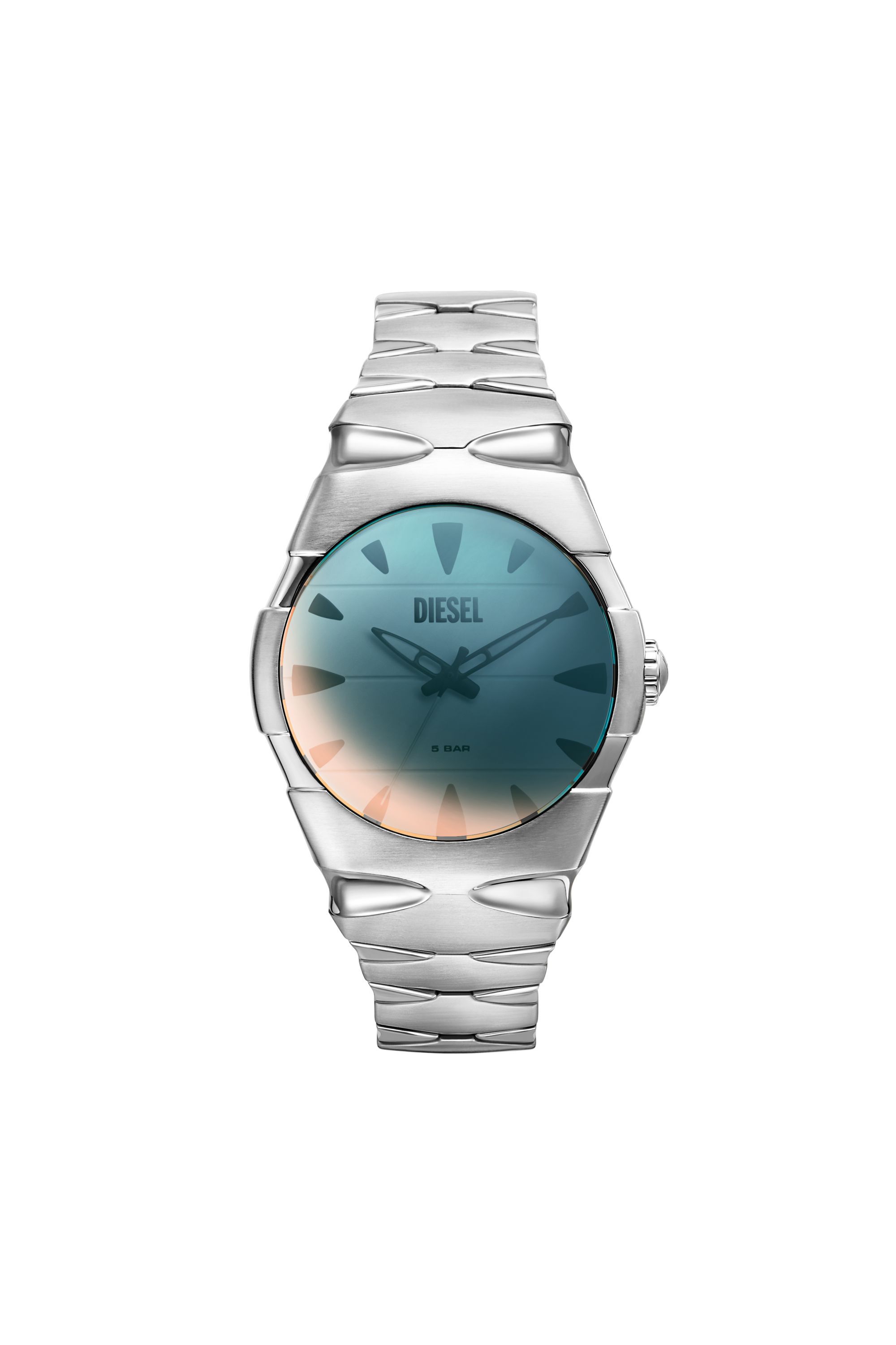 Reloj D Sruptor de acero inoxidable Hombre Plateado Diesel