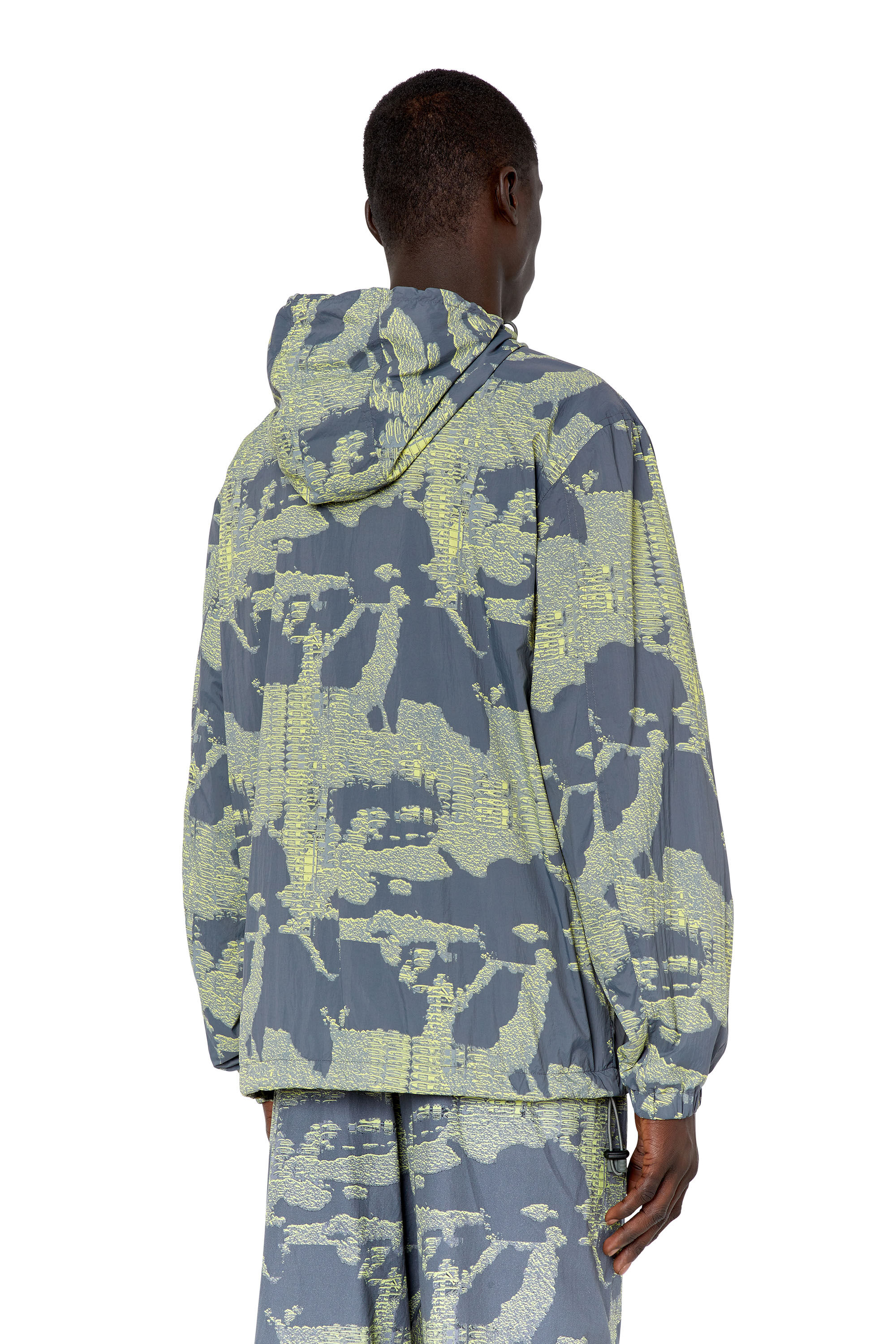 Army print windbreaker hot sale