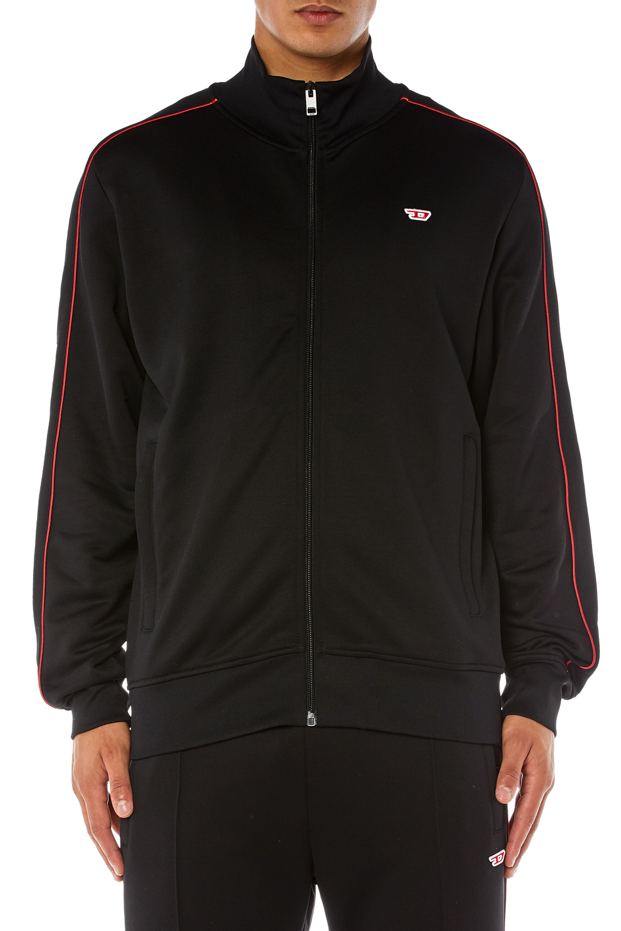 Diesel - S-LOCK-D, Sudadera con cremallera y ribetes Hombre in ToBeDefined - 1