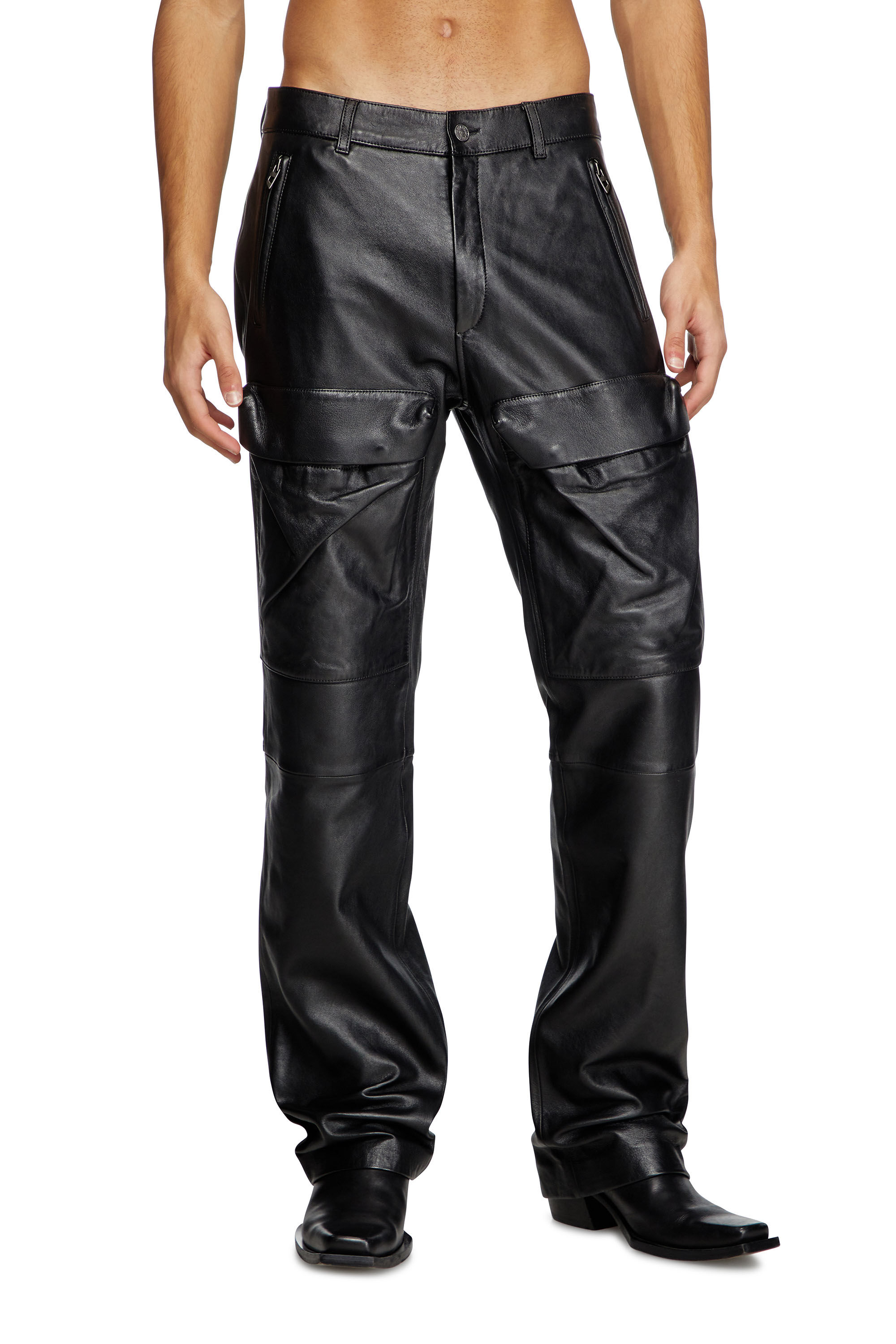 Jean-Paul GAULTIER HOMME object Synthetic Suede Pants Grey