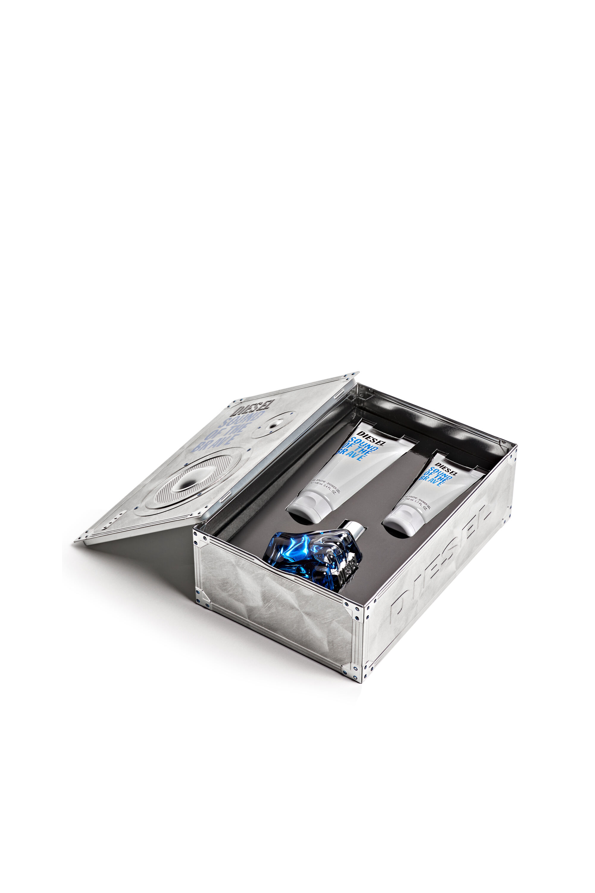 Diesel - SOUND OF THE BRAVE 75 ML PREMIUM BOX, Man's Sound Of The Brave Gift set in Blue - 3