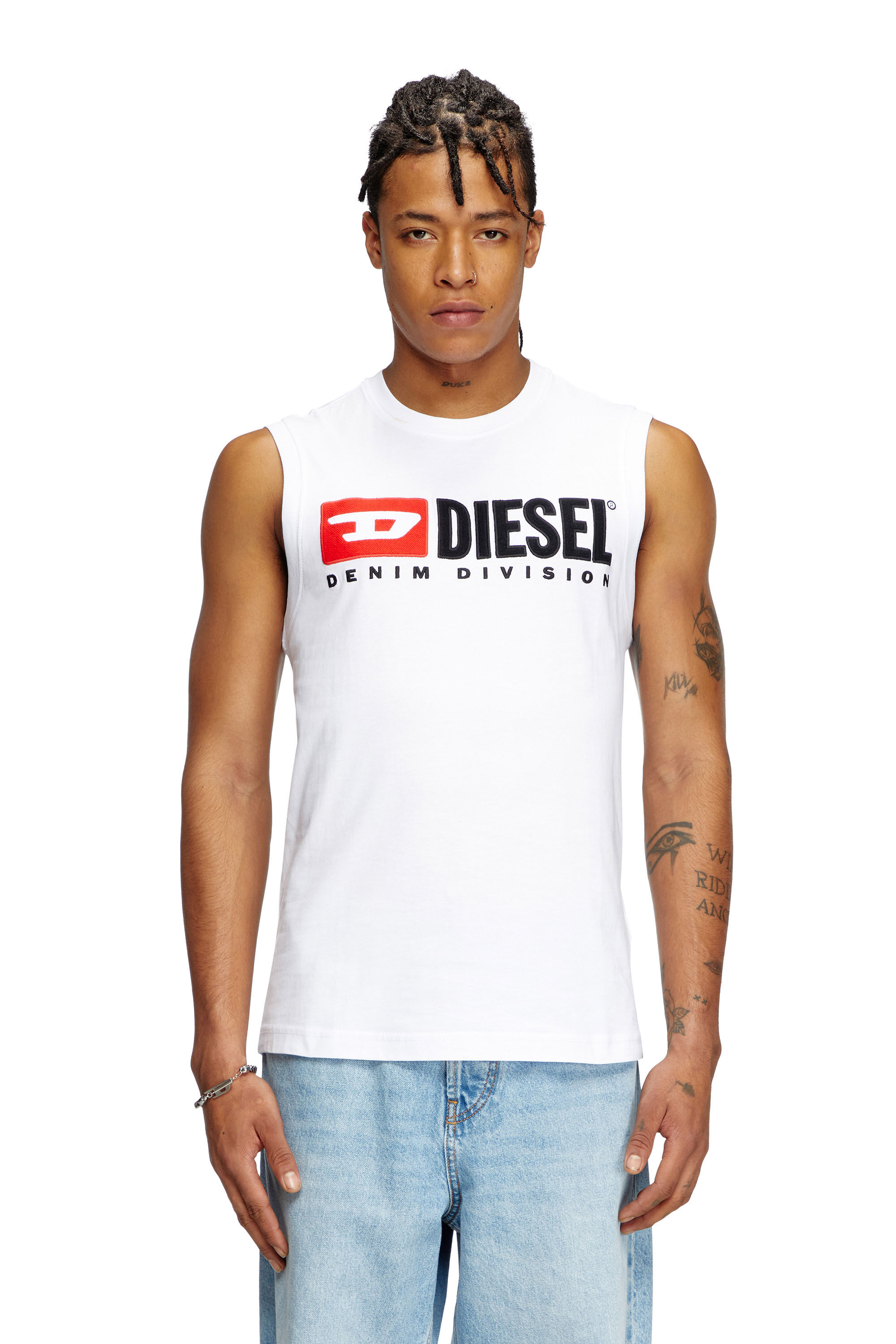 S-DOUBLY-STRIPE-NW Man: Striped shirt with logo embroidery
