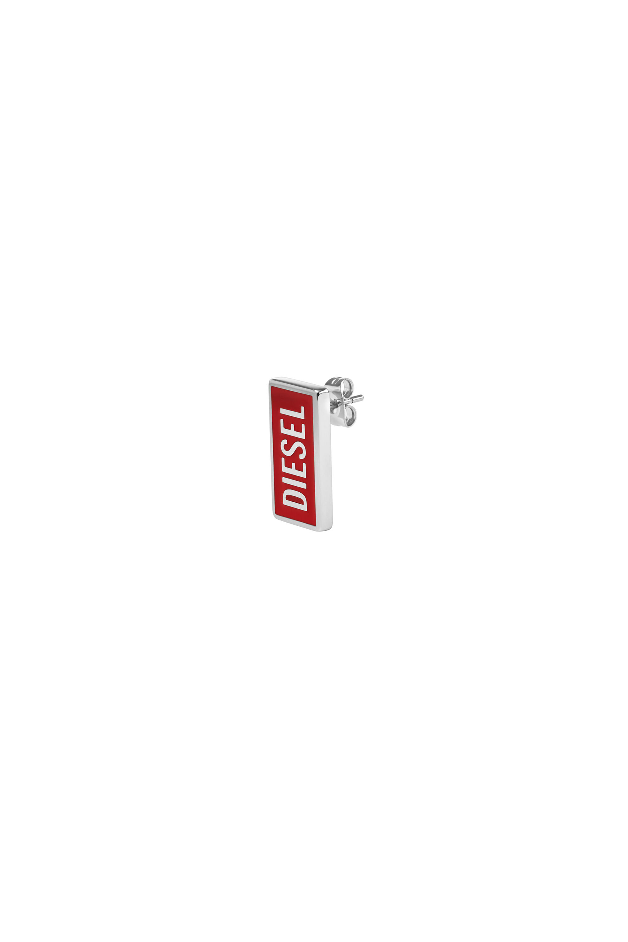 DX1367: Stainless Steel Logo Stud Earrings | Diesel