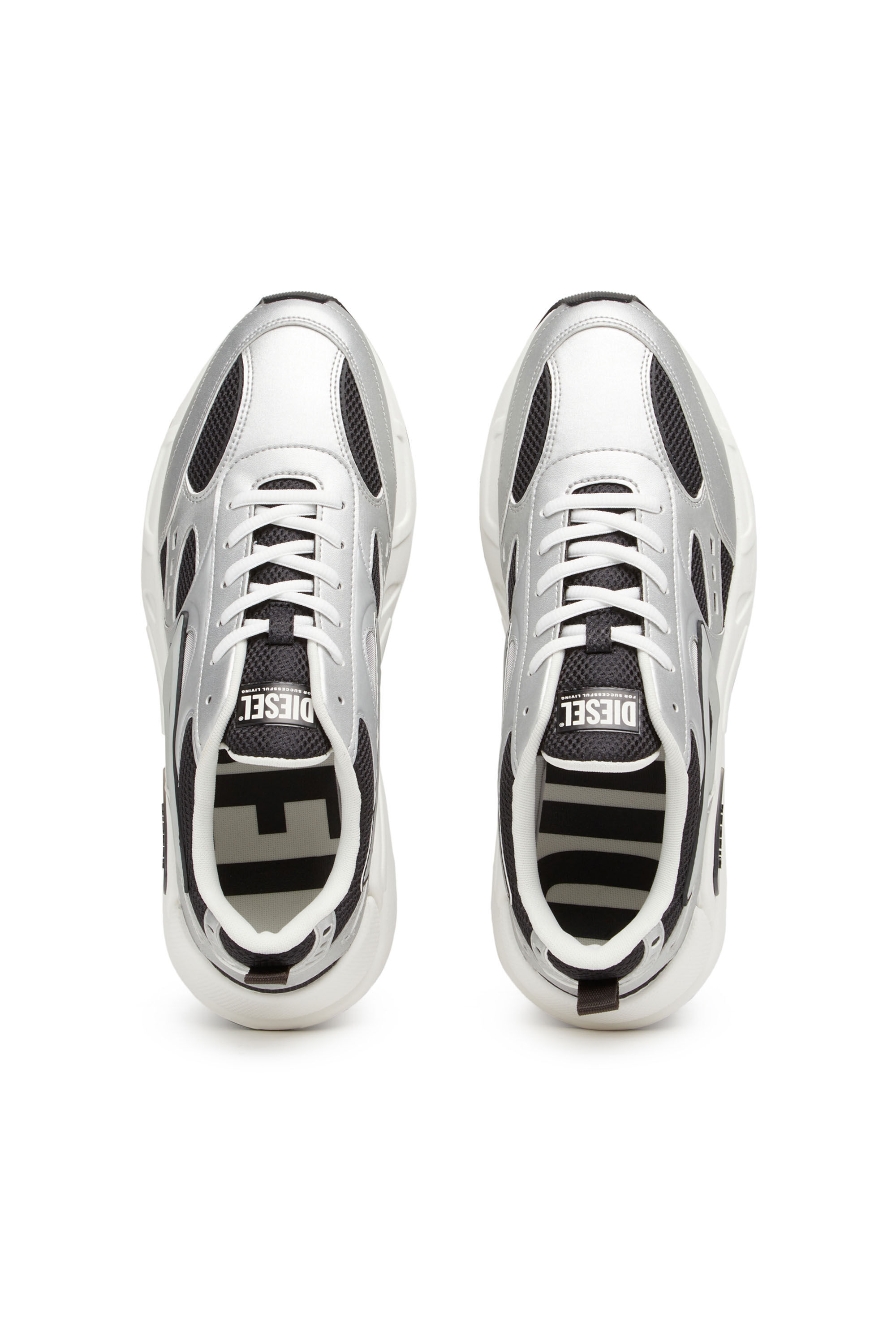 S-SERENDIPITY SPORT Man: Mesh sneakers with metallic panels | Diesel