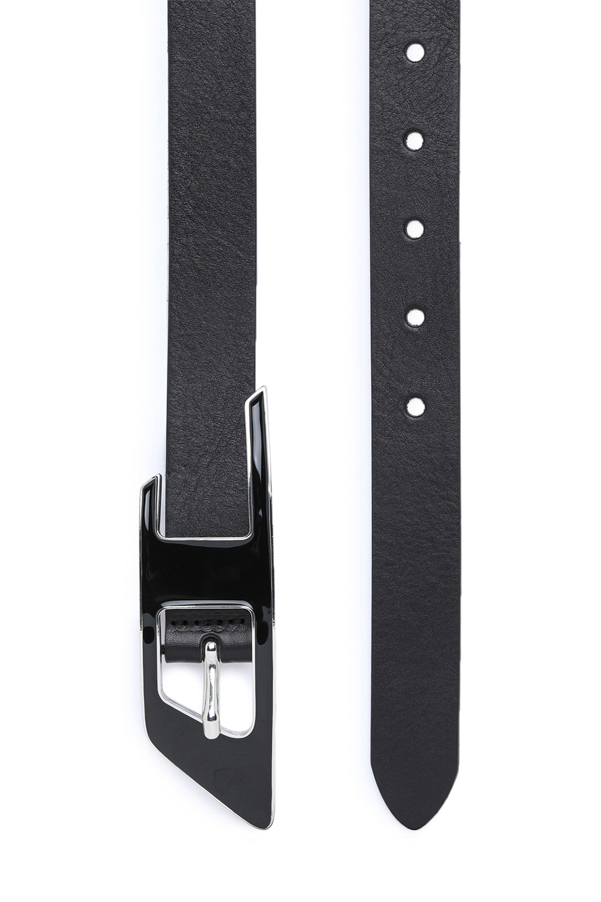 B-DLOGO: Belt in Italian vegetable-tanned leather | Diesel