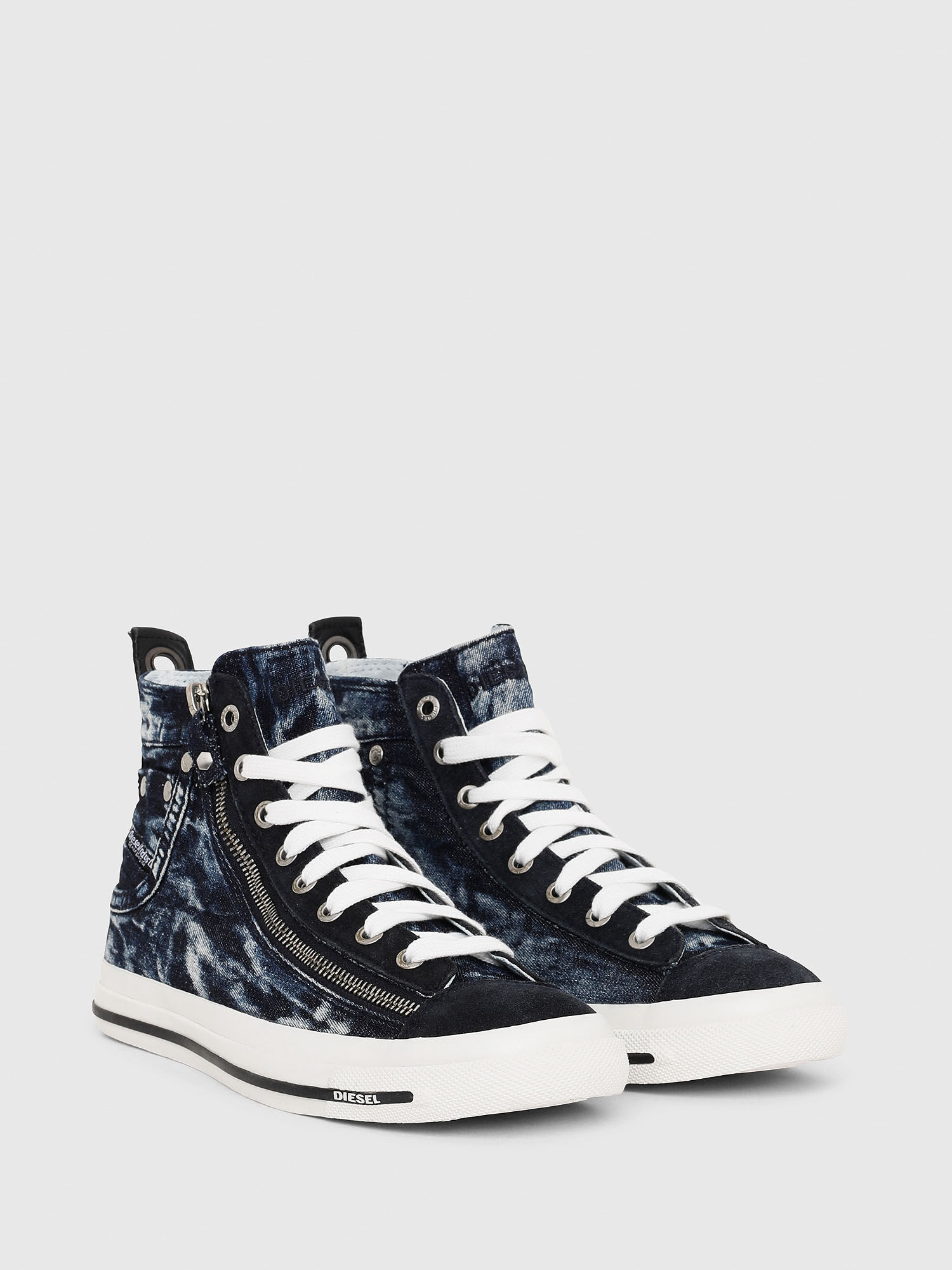 EXPO ZIP W Women High top sneakers in denim with zip Diesel