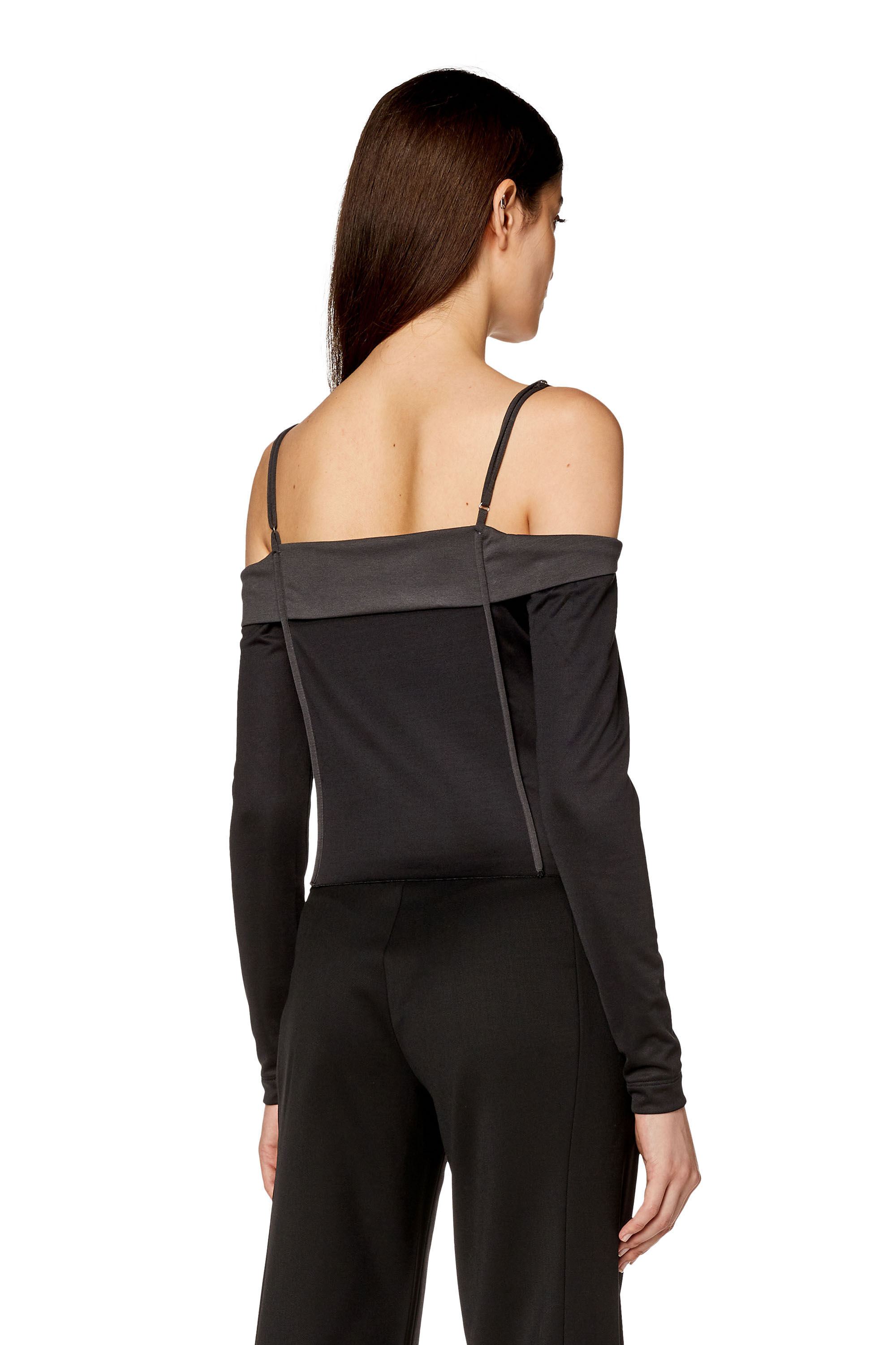 トップス melt the lady strap cover tops black Frame Women's Sleeveless Turtleneck Top | $128.00 | Saint