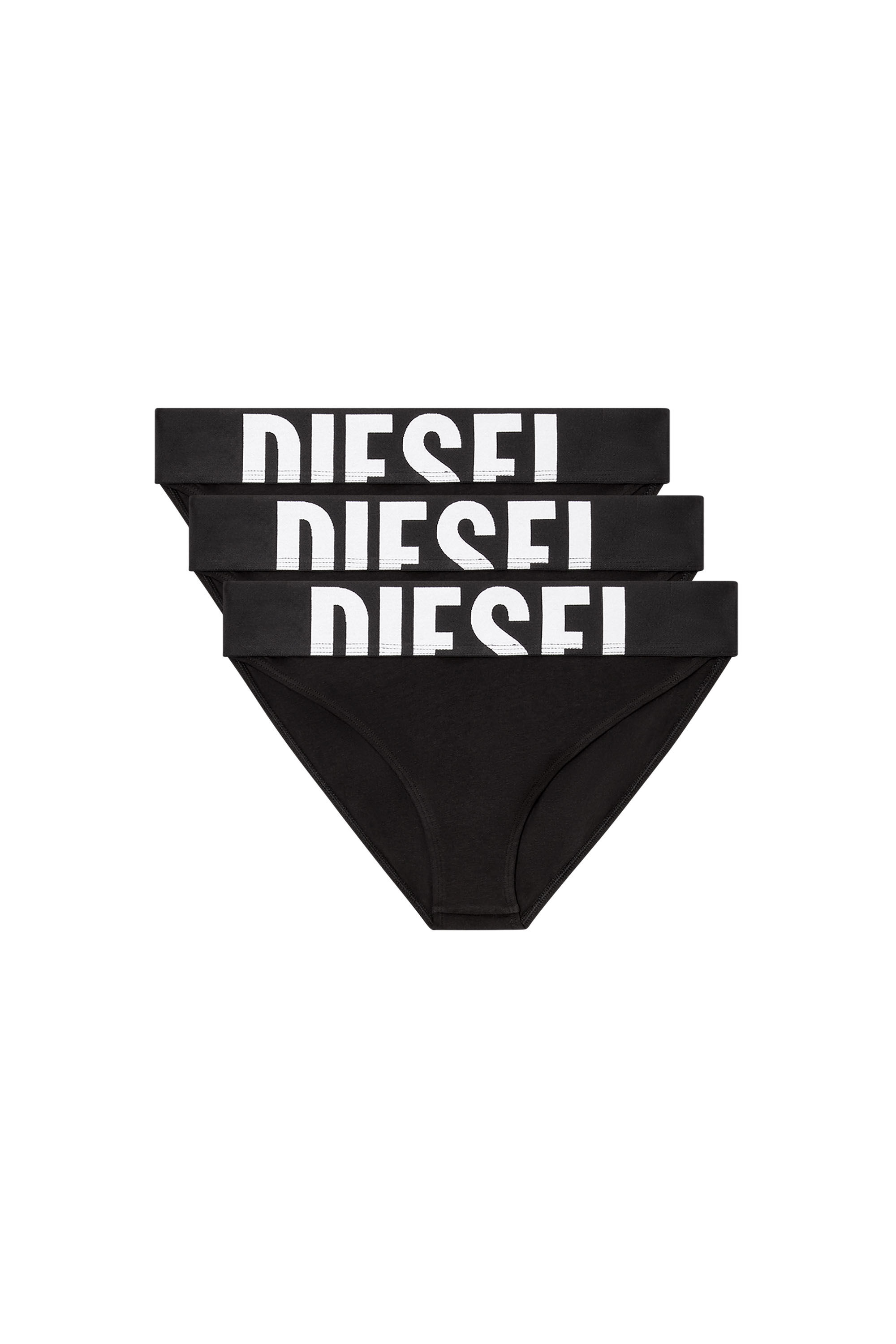 Diesel - LOLA-D-POP-3PACK, Woman's Three-pack briefs with cut-off logo in Black - 4