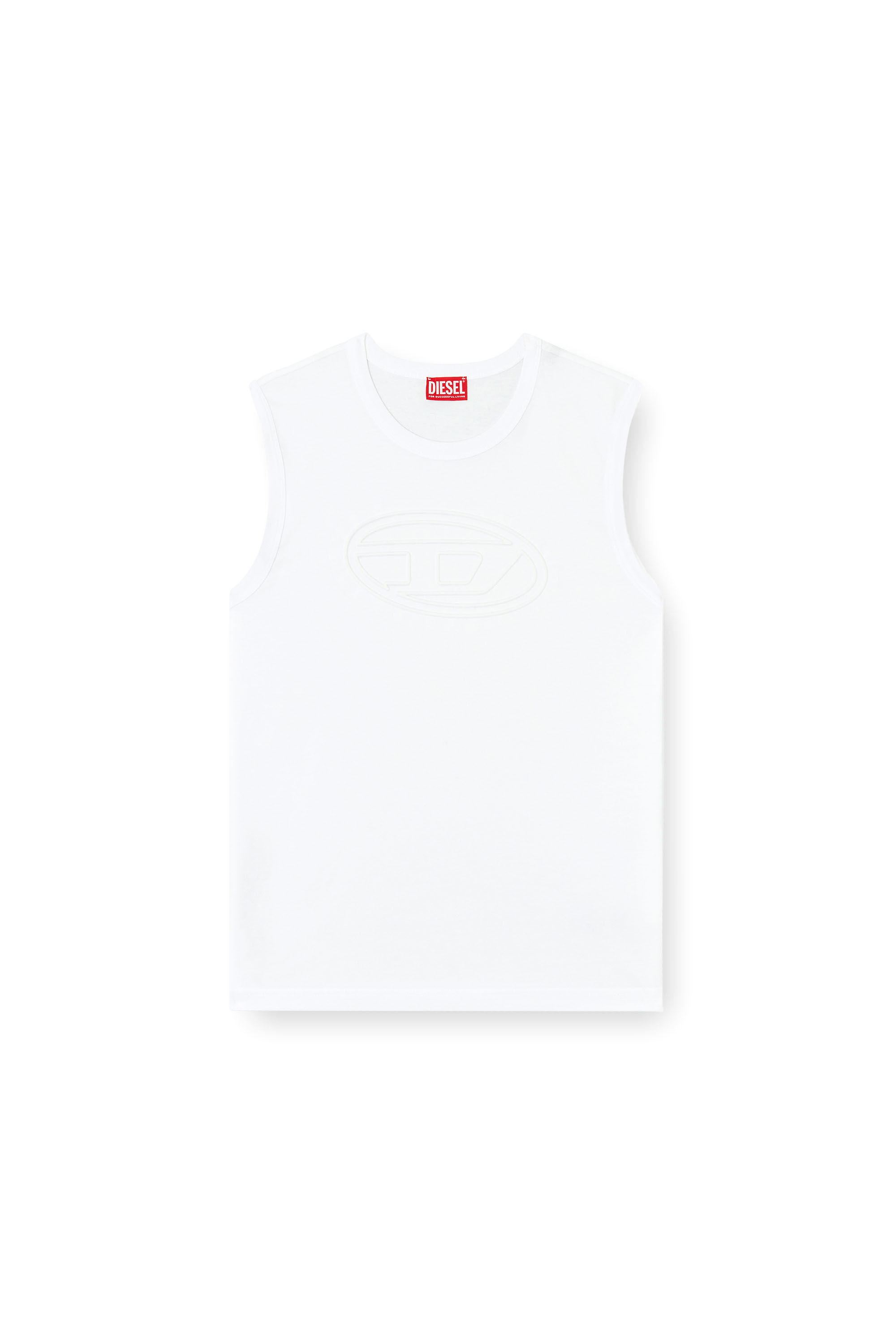 Diesel - T-BISCO-BIGOVAL, Top sin mangas Hombre in Blanco - 2