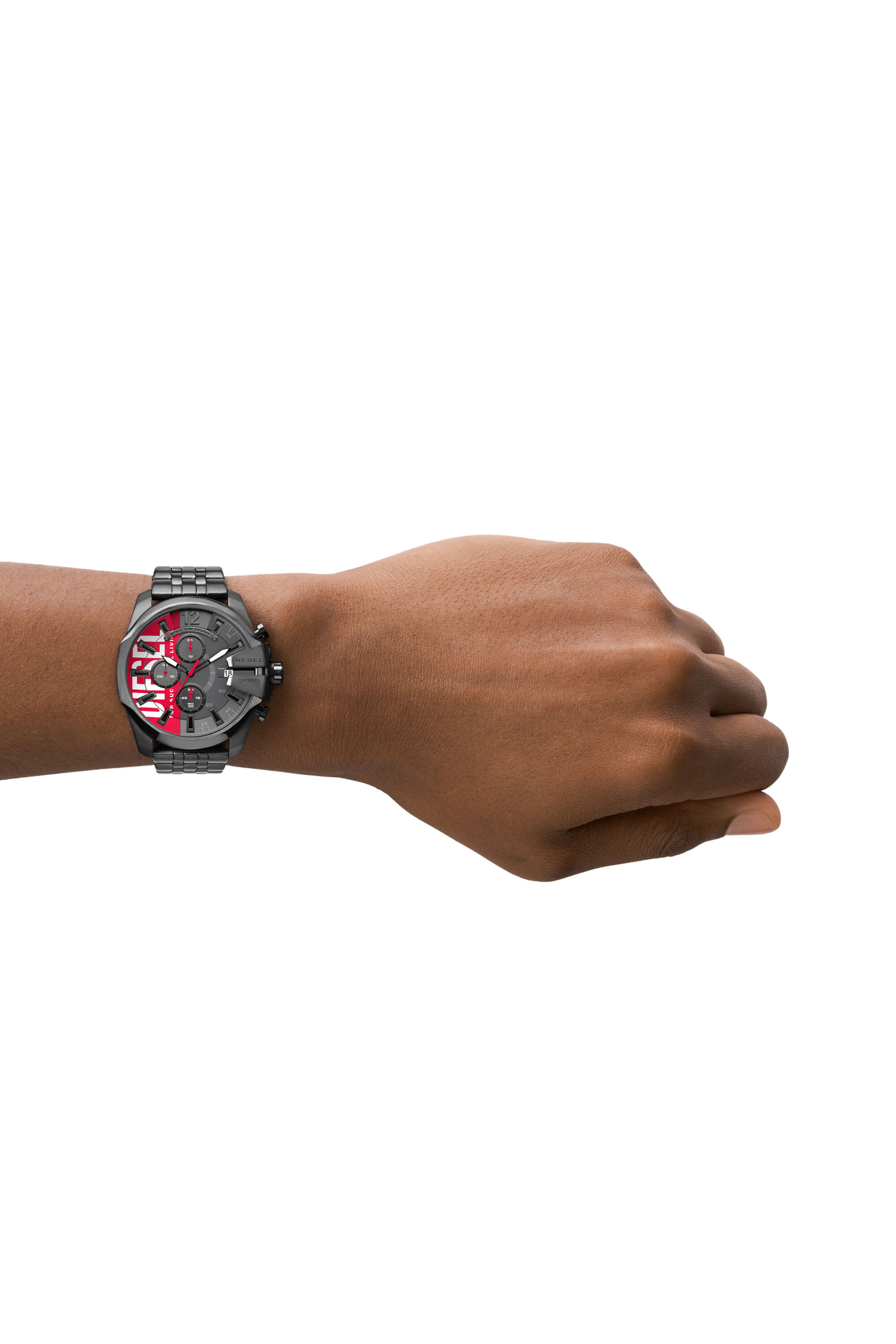 Diesel - DZ4600, Reloj Baby Chief de acero inoxidable en tono gris plomo con cronógrafo Unisex in Gris - 4