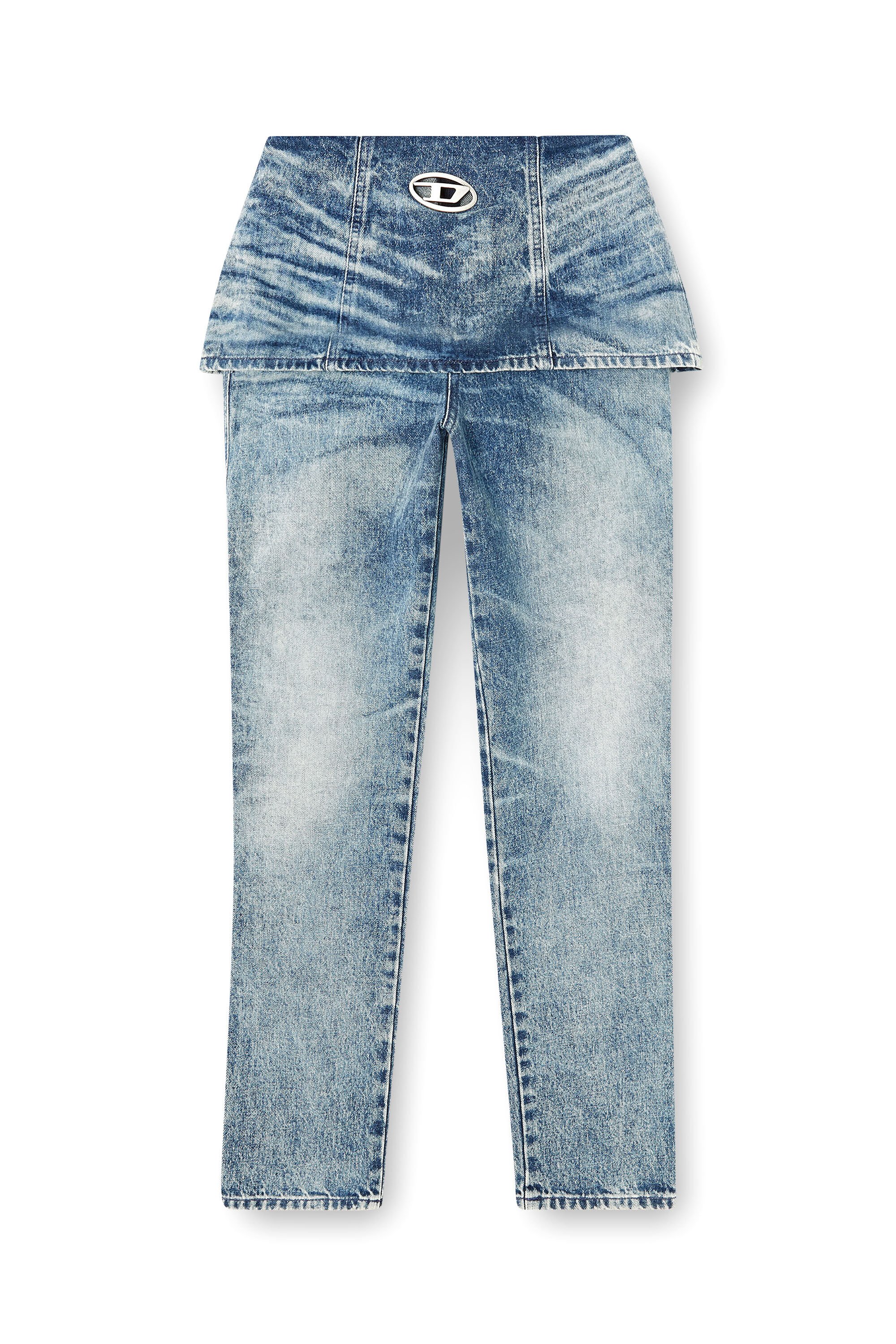 Diesel - Slim Jeans D-Hourjian 007DA Mujer, Azul Claro - 2