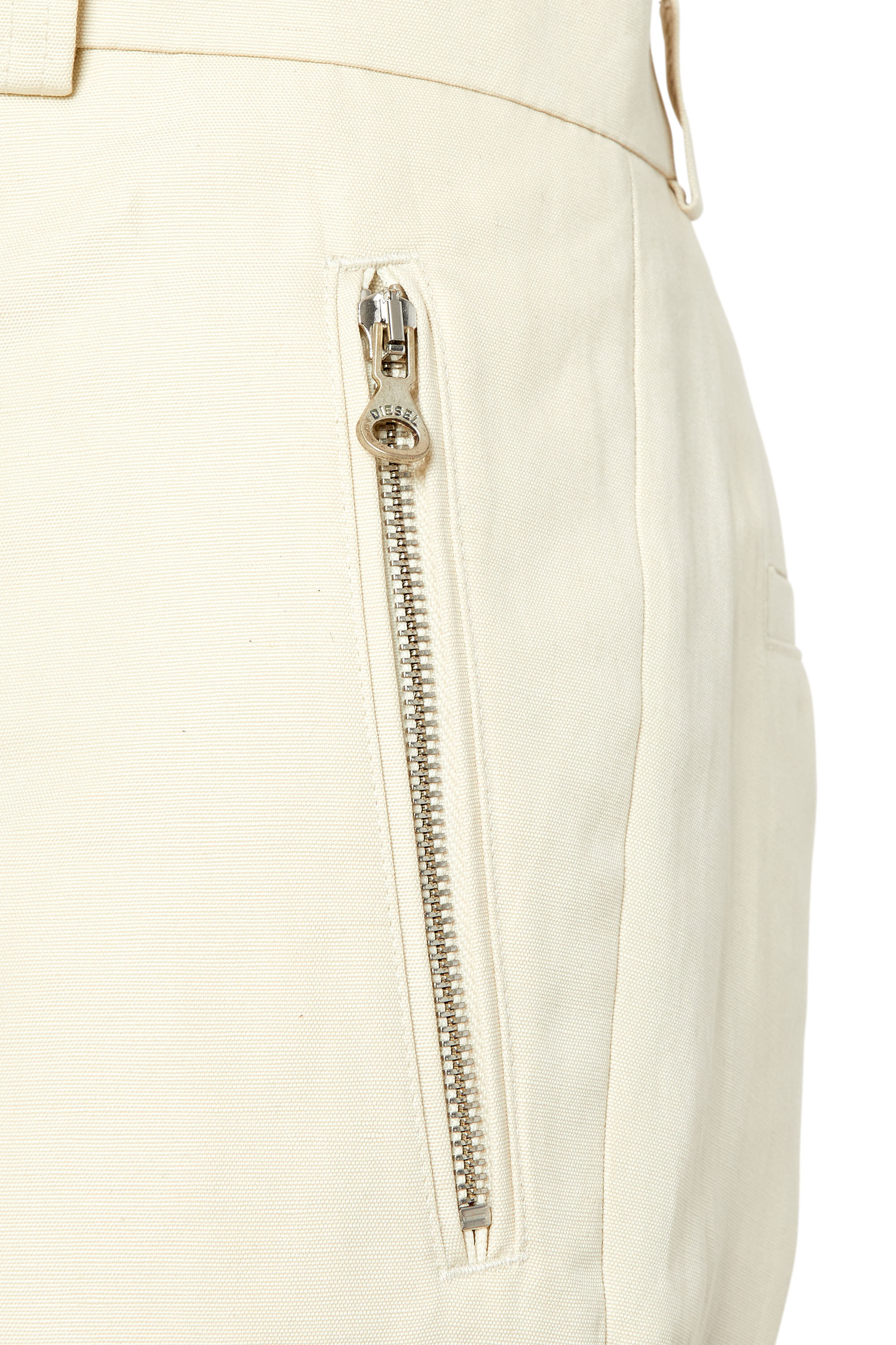 P-HANN Man: Cotton-linen trousers with zip pockets | Diesel