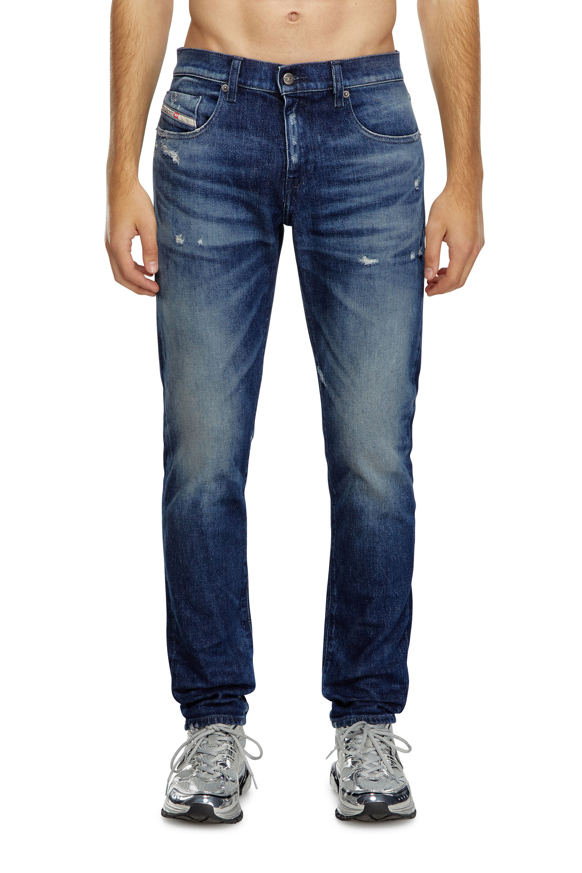 Diesel - Man Slim Jeans 2019 D-Strukt 09J56, Dark Blue - Image 3