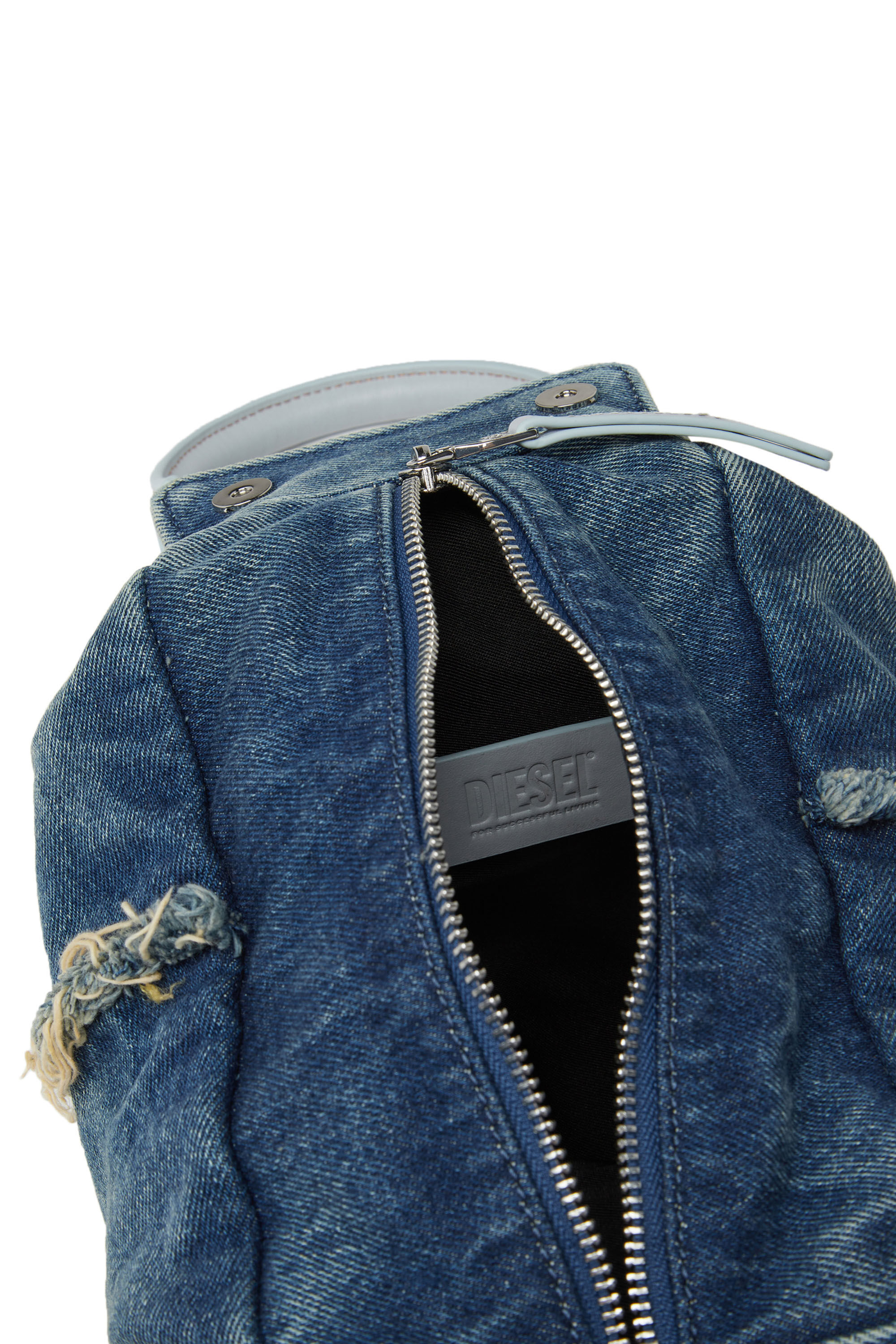 D-VINA-XS Woman: Handbag in faded and quilted denim | Diesel