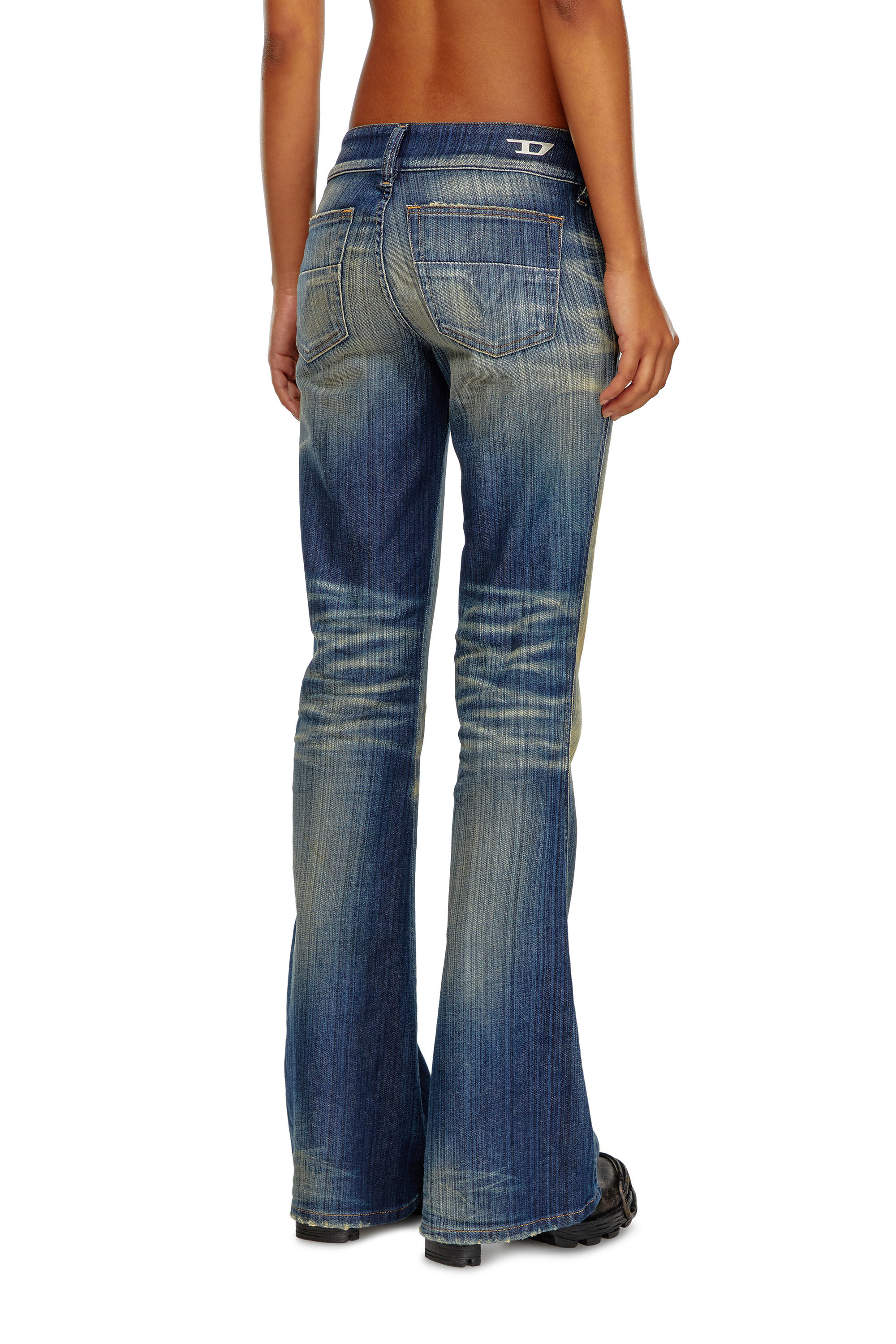 Diesel Bootcut Jeans D-Hush 09J46 Womens Blue Jeans