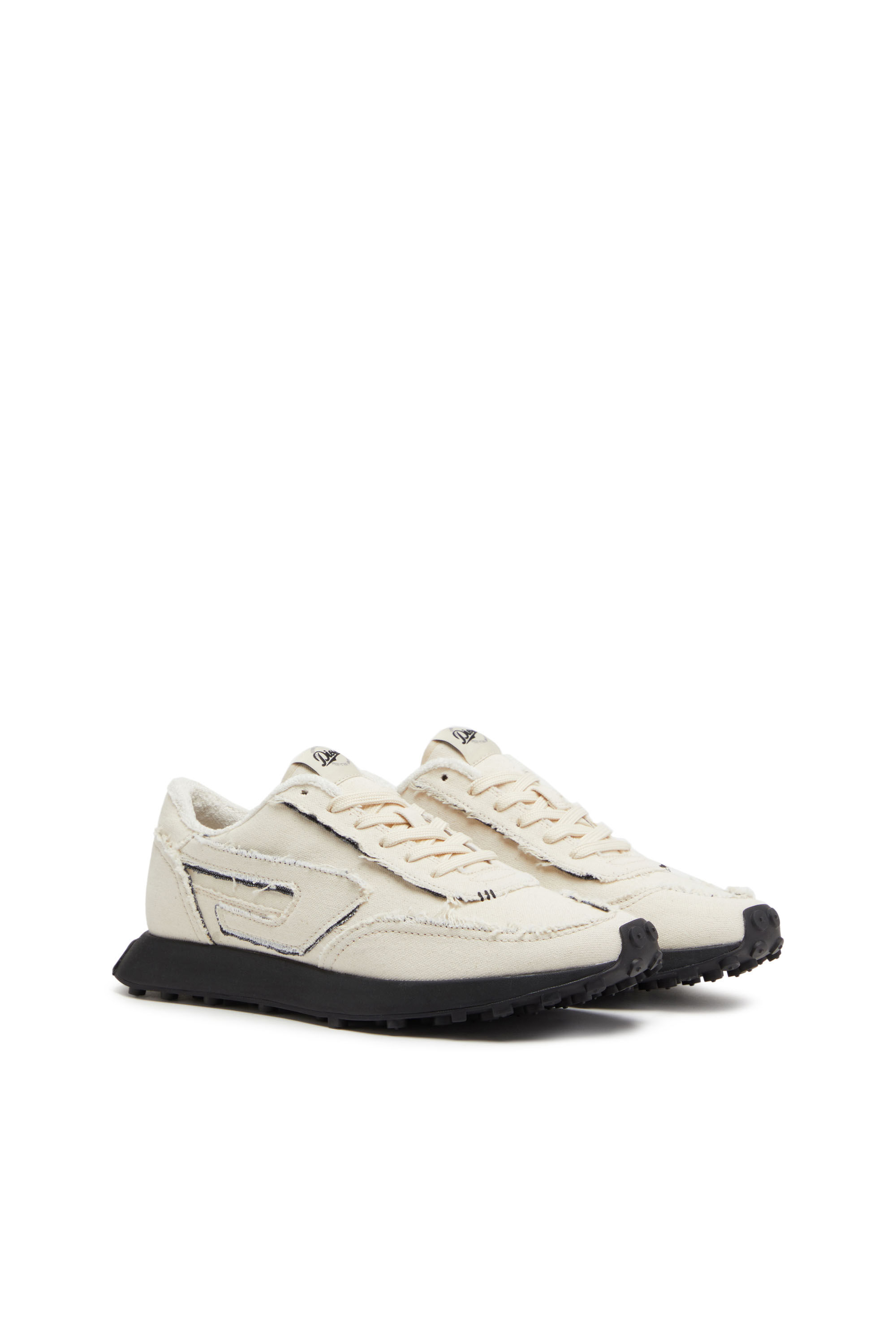 Diesel - S-RACER LC W, S-Racer Lc W - Deportivas en lona de corte crudo Mujer in Blanco - 2
