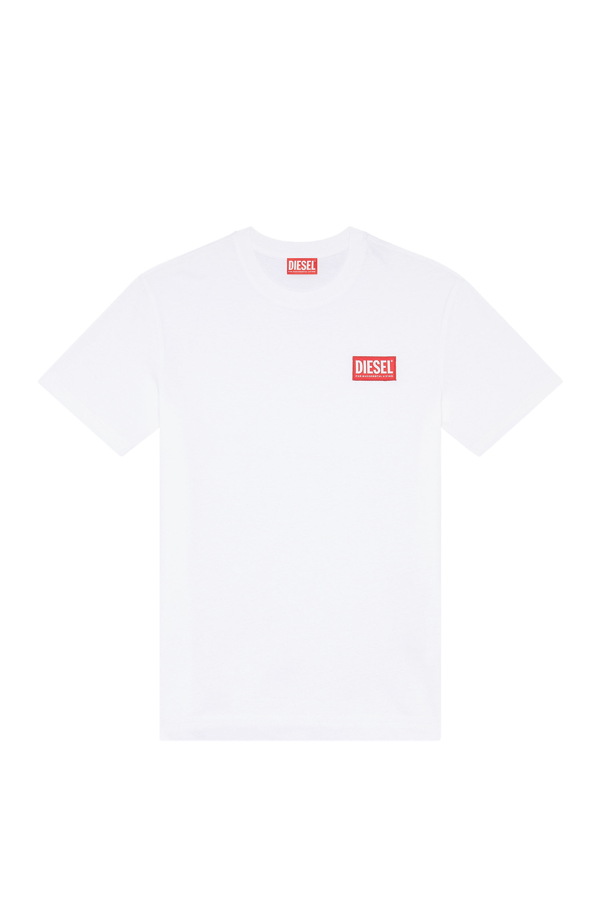 Diesel - T-DANNY-NLABEL, Camiseta con parche con el logotipo de Diesel Mujer in Blanco - 2