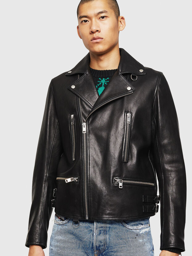 Biker Jacket With Metal Hardware