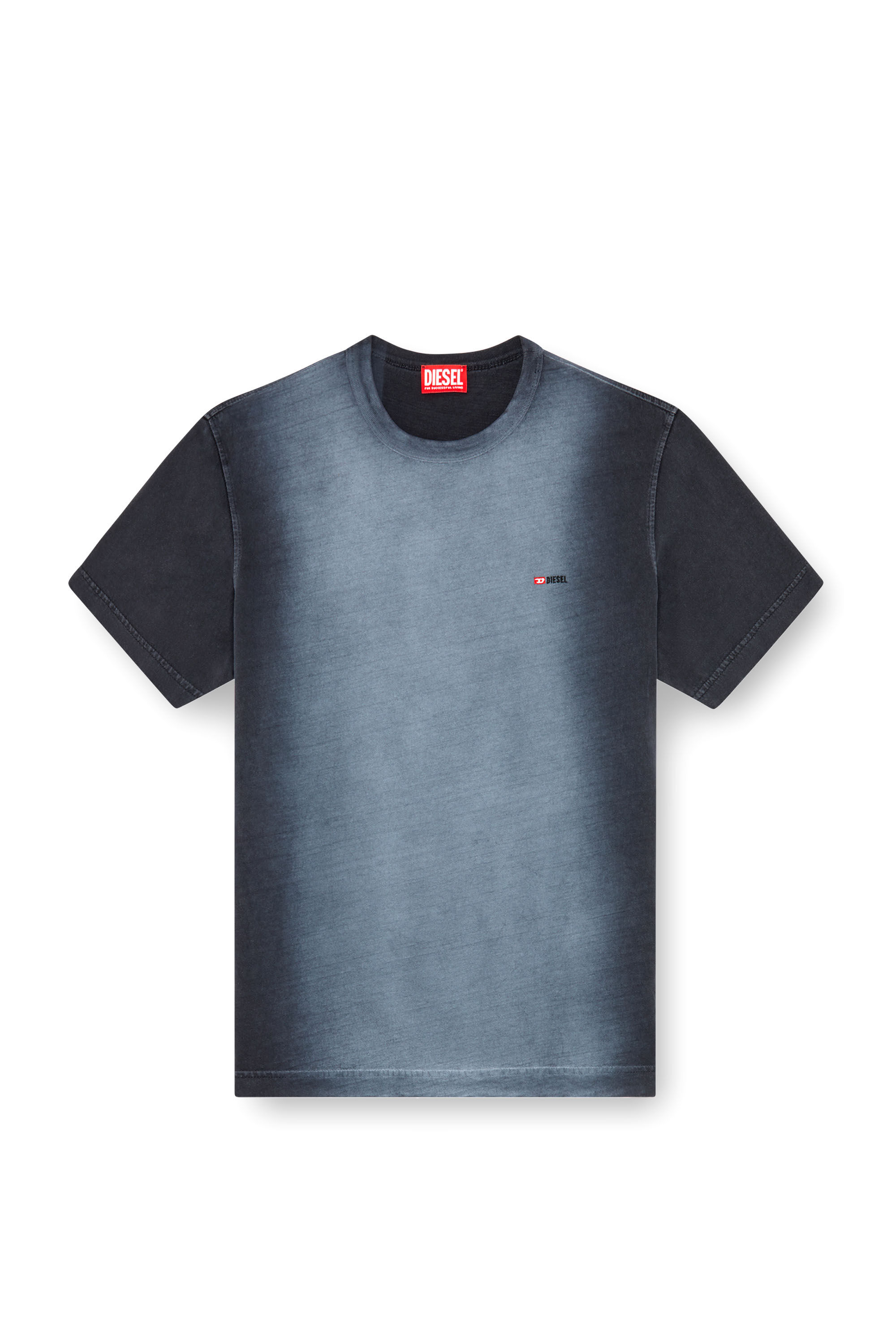 Men's T-shirt in sprayed cotton jersey | Black | Diesel